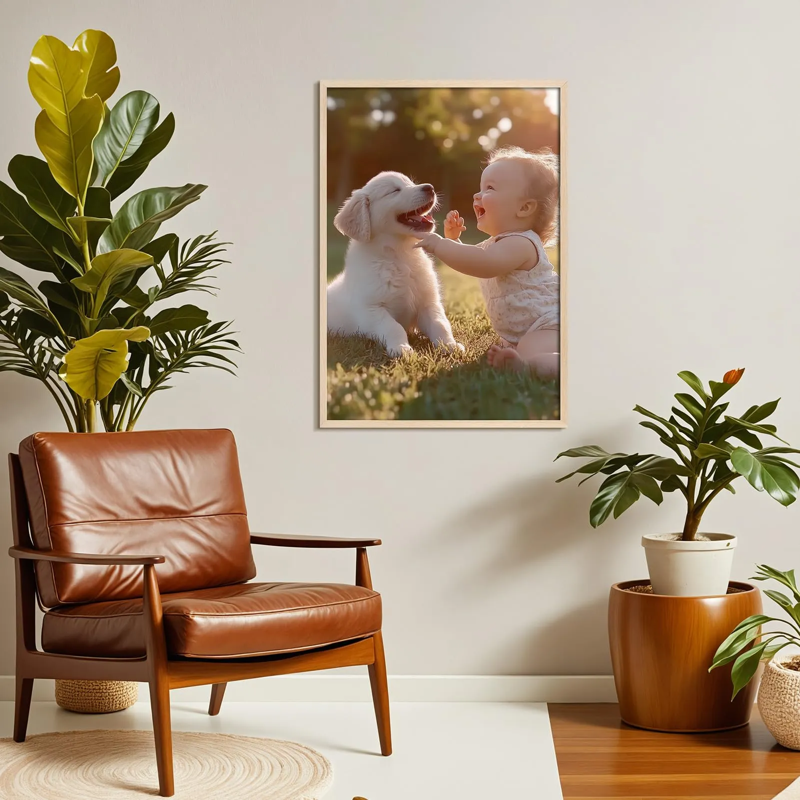 Giftgarden Cornice in Alluminio Colore Legno Naturale, A1, 1 Pezzo - immagine 4