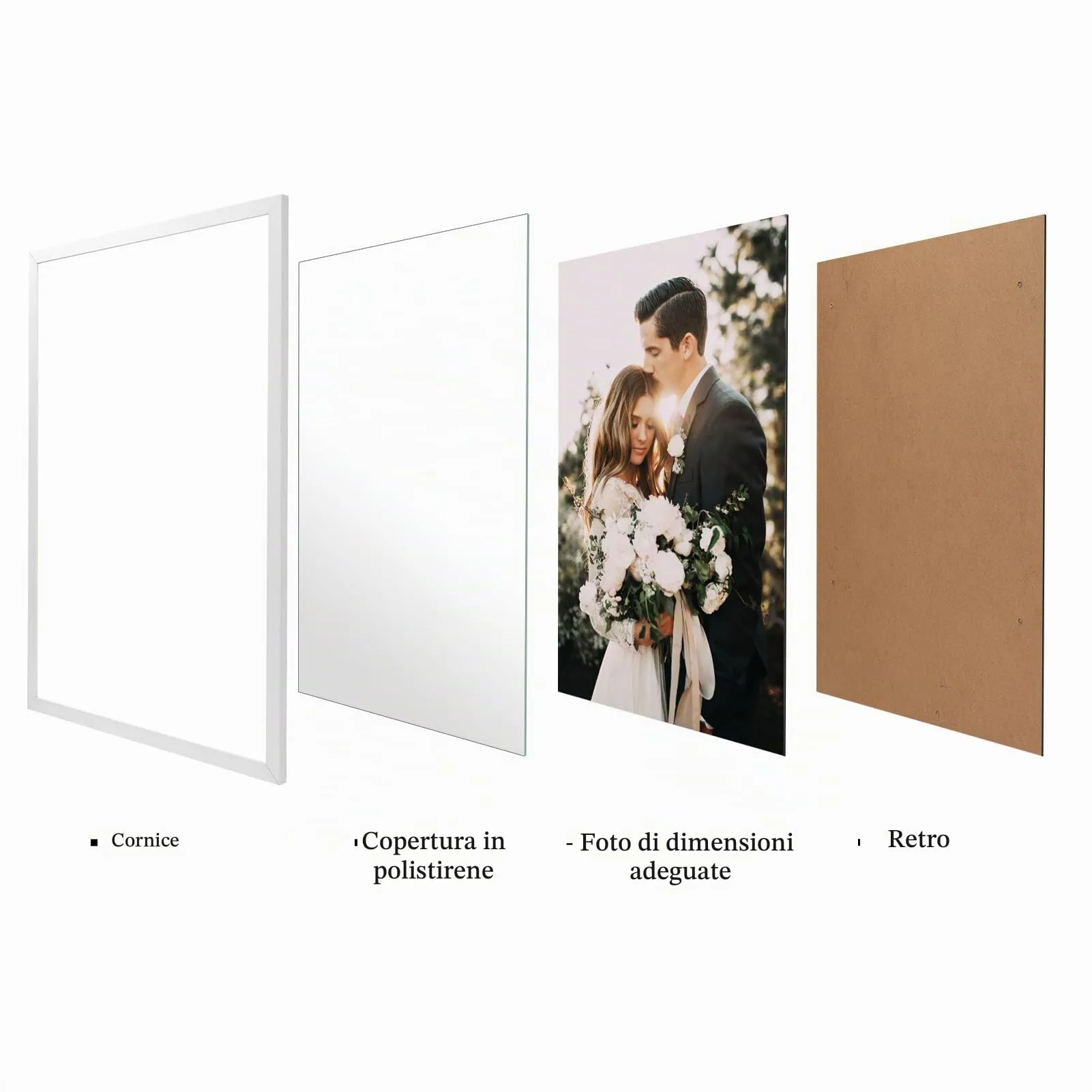 Giftgarden Cornice in Alluminio Bianca 50x75cm, 1 Pezzo - immagine 7