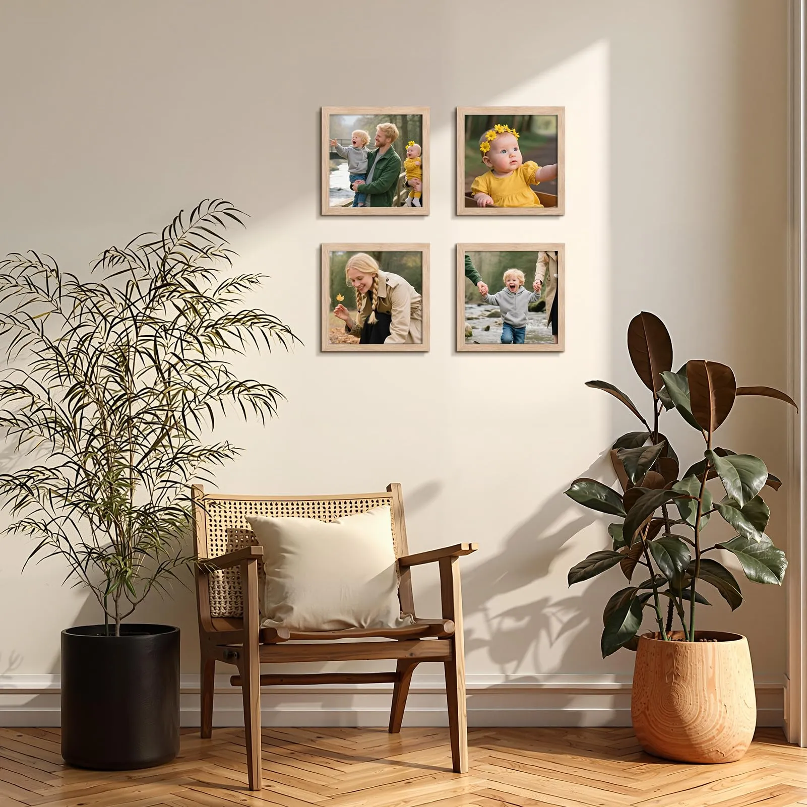 Giftgarden Cornice 15x15cm, PVC Legno Naturale, 1 Pezzo - immagine 6