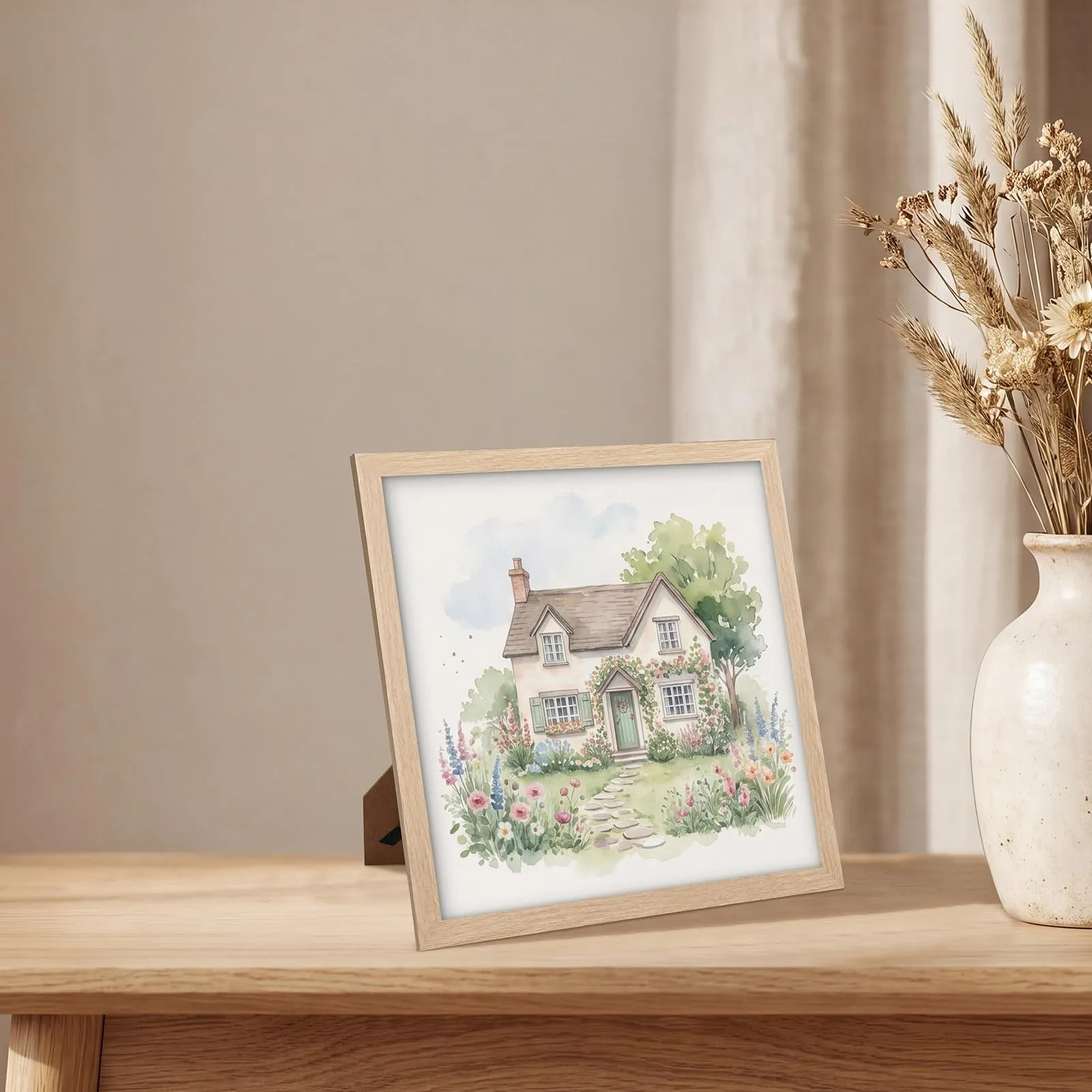 Giftgarden Cornice 10x10 cm, Legno Naturale, PVC - immagine 5