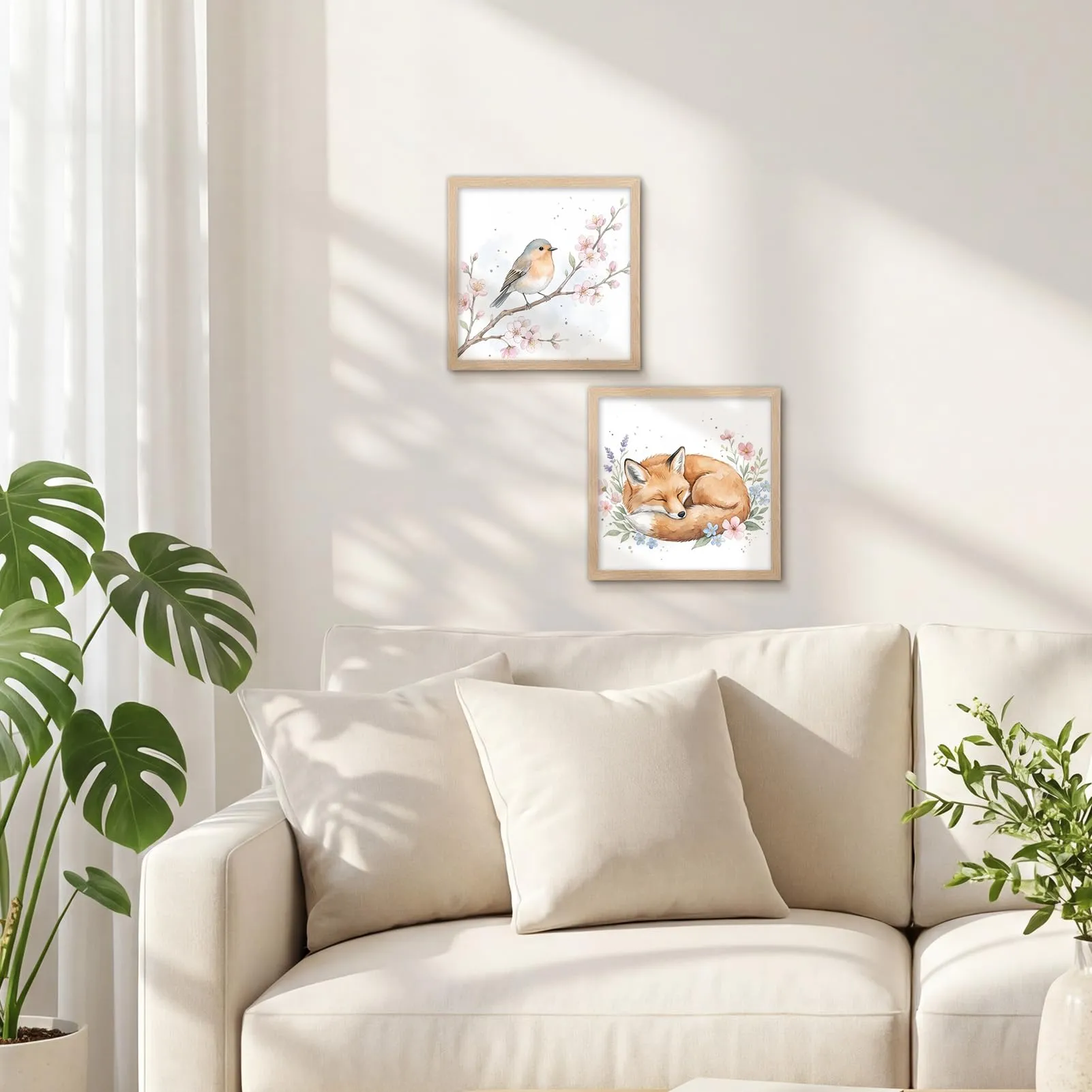 Giftgarden Cornice 10x10 cm, Legno Naturale, PVC - immagine 6