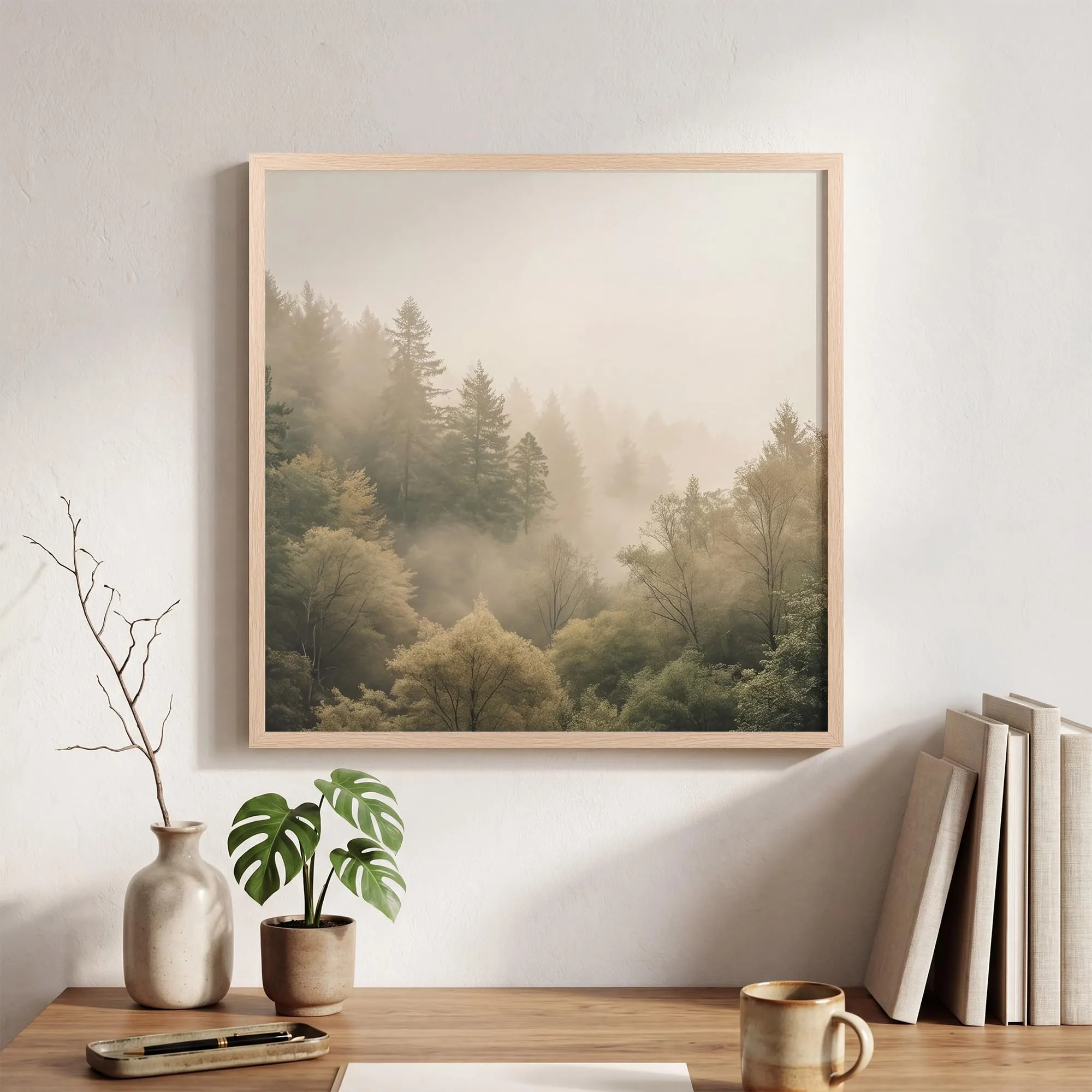Giftgarden Cornice 50x50cm, PVC, Legno Naturale, Set 1 - immagine 3