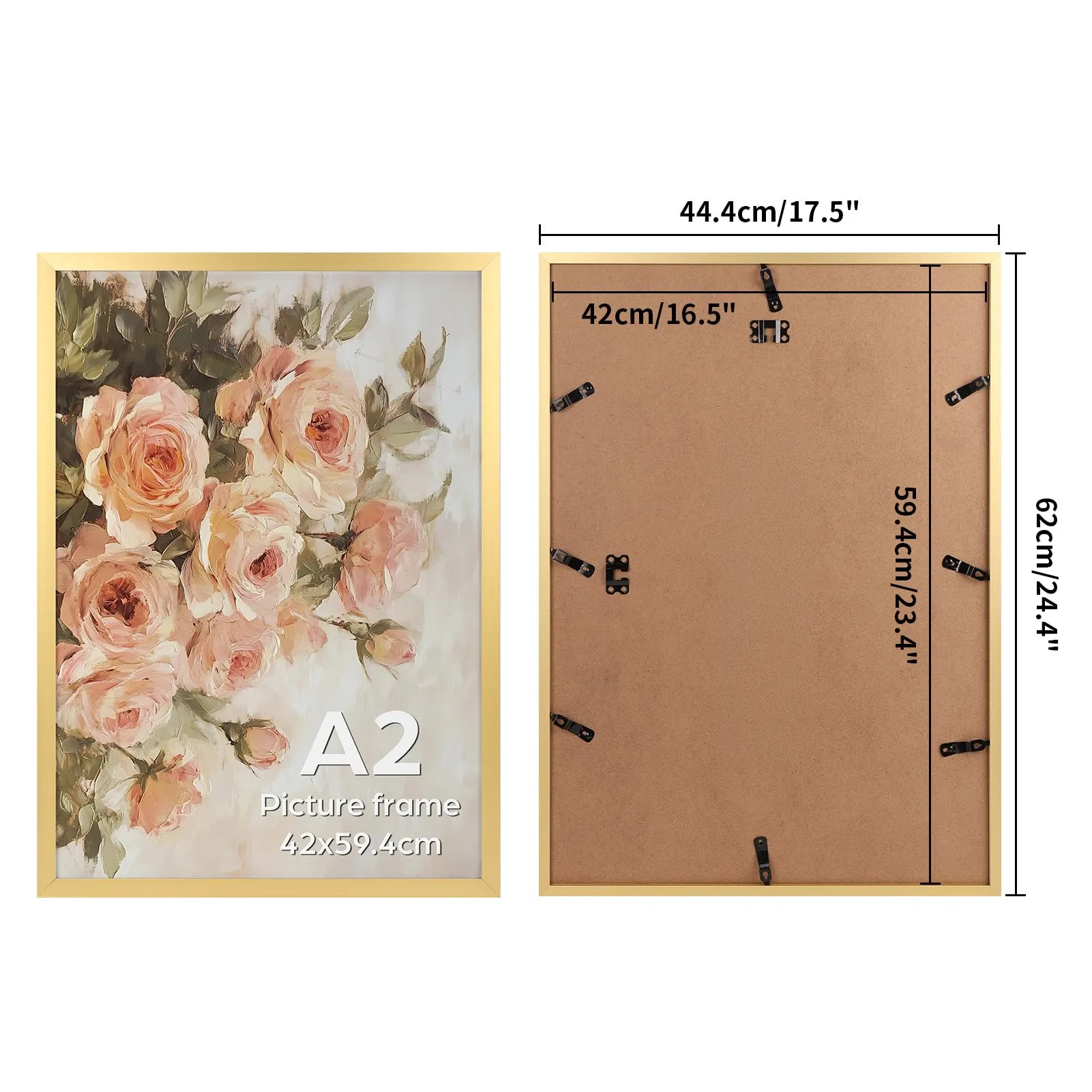 Giftgarden Cornice in Alluminio Dorata A2 - immagine 2