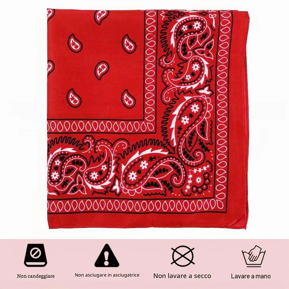 WFKKMEQ Costume da Cowboy, Set di 7 Accessori con Cappello, Bandana, Cintura, Fondina, Collana e Distintivo (Marrone) - immagine 6
