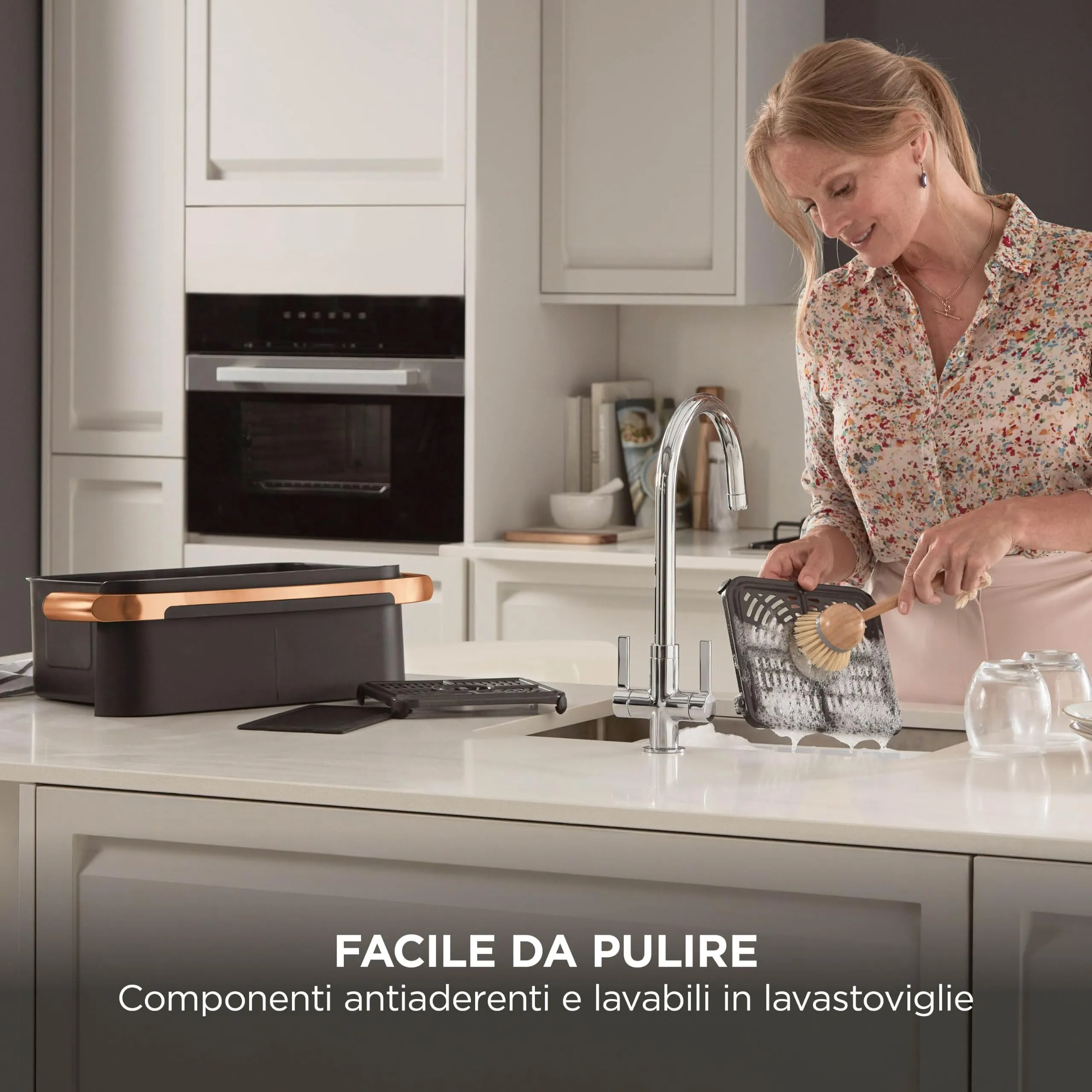 Ninja Foodi FlexDrawer Friggitrice ad Aria 10,4L Nero/Rame AF500EUCP - immagine 9