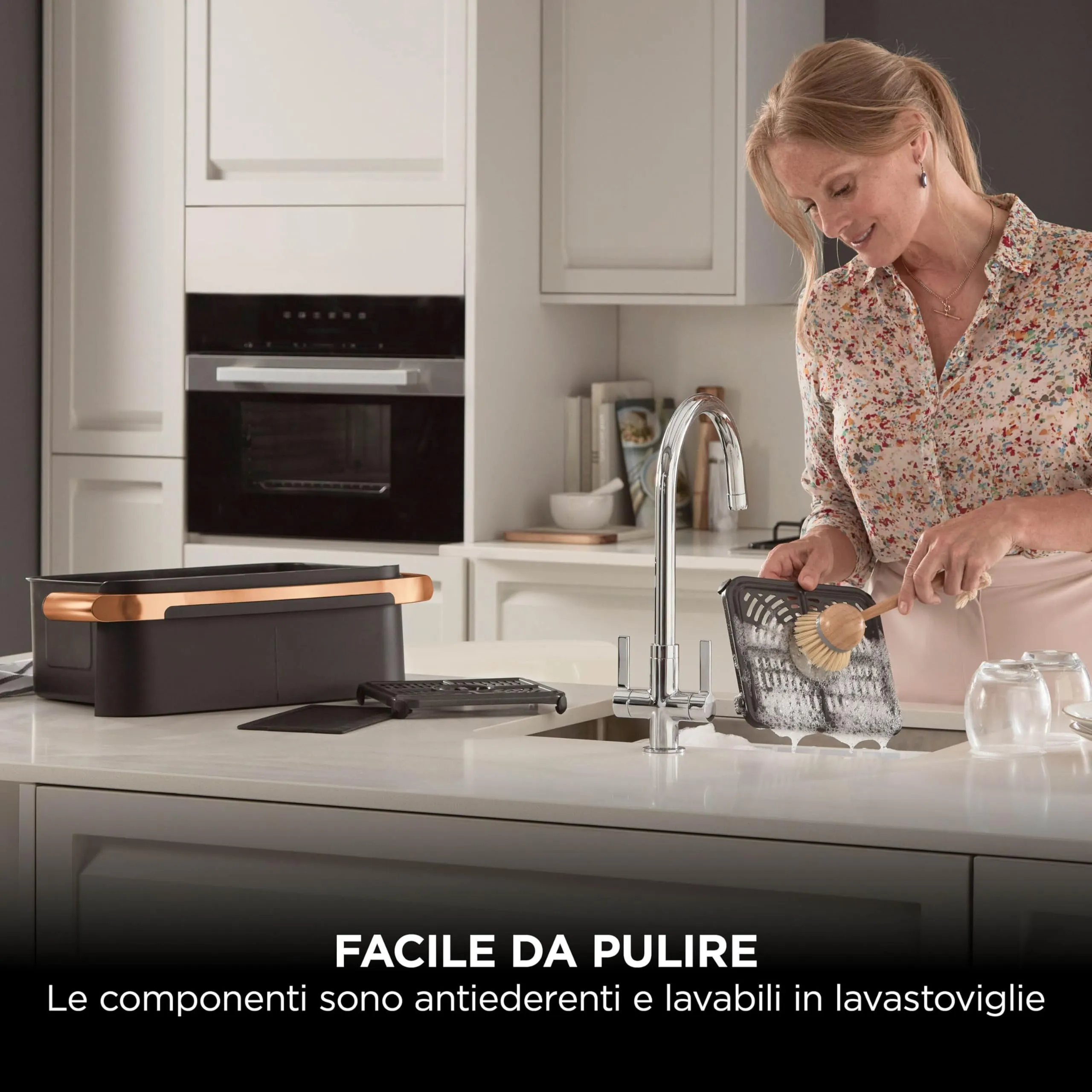 Ninja Foodi FlexDrawer Friggitrice ad Aria 10,4L Nero/Rame AF500EUCP - immagine 14