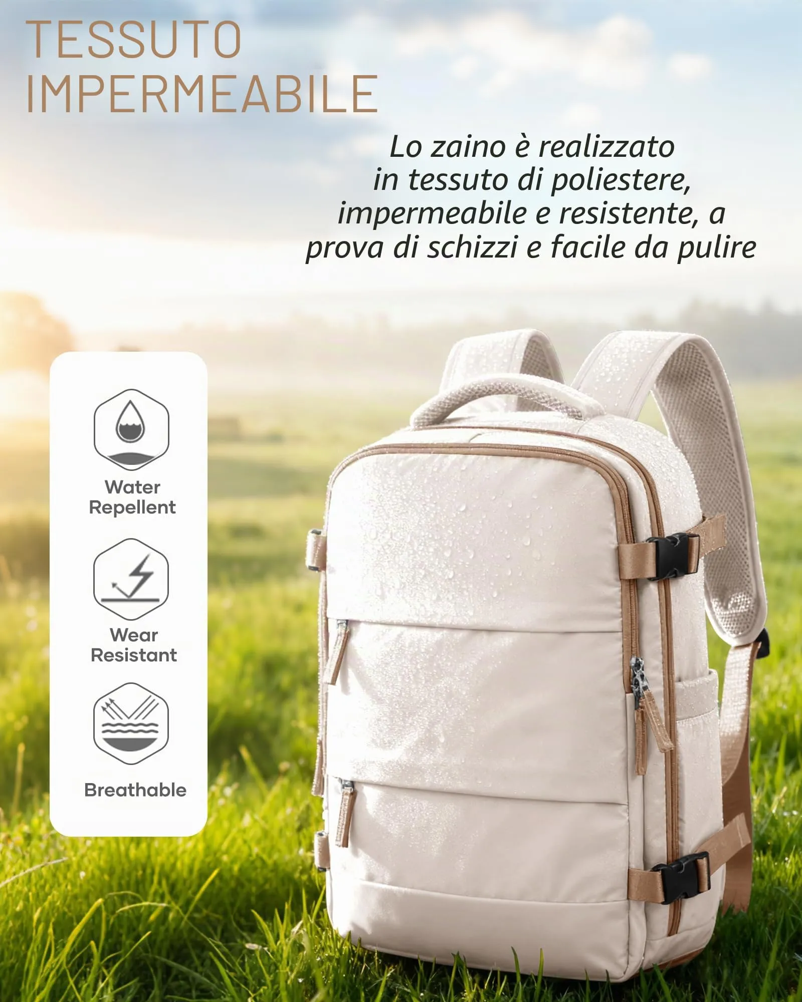 SZLX Zaino da Viaggio Sottovuoto con Pompa 40x30x20 Ryanair Wizzair Bagaglio a Mano Impermeabile per Laptop 14 Pollici con Scomparto per Scarpe - immagine 11