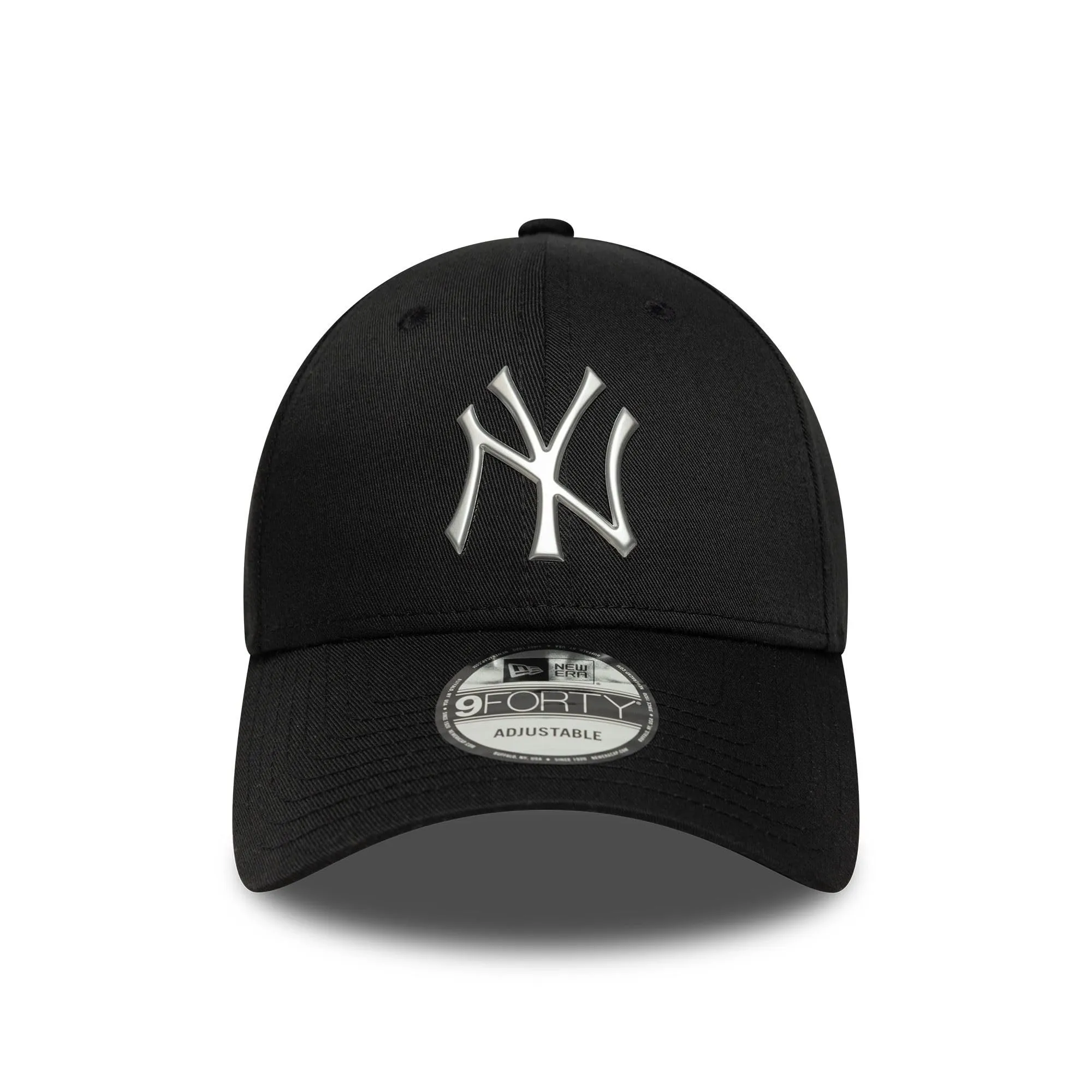 New Era New York Yankees MLB Metallic 9Forty Snapback Cap Black - immagine 2