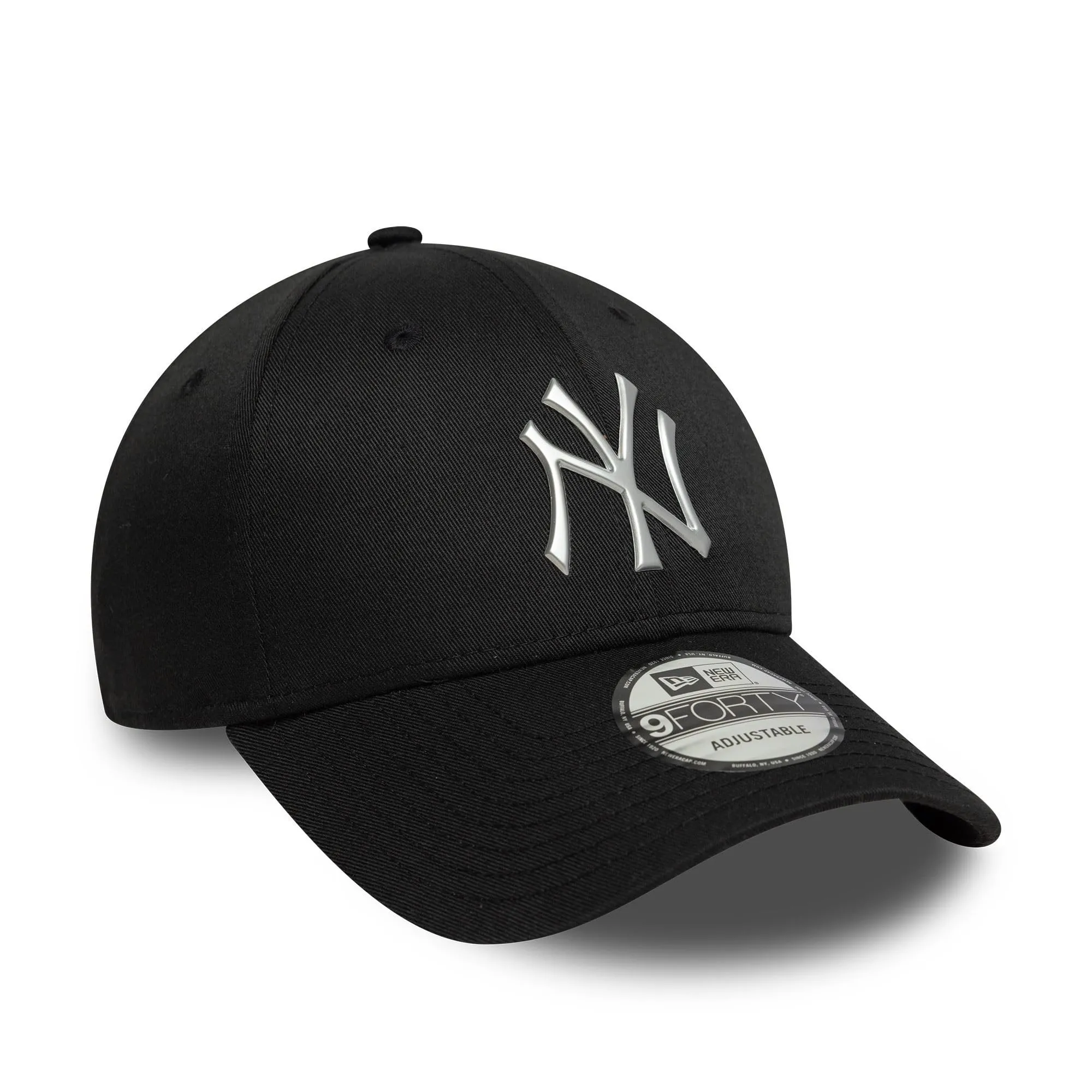 New Era New York Yankees MLB Metallic 9Forty Snapback Cap Black - immagine 3