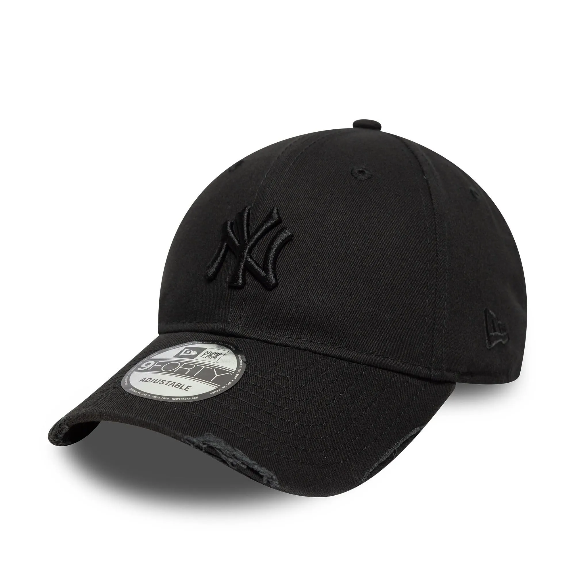 New Era New York Yankees MLB 9Forty Washed Distressed Cap - Black - immagine 1