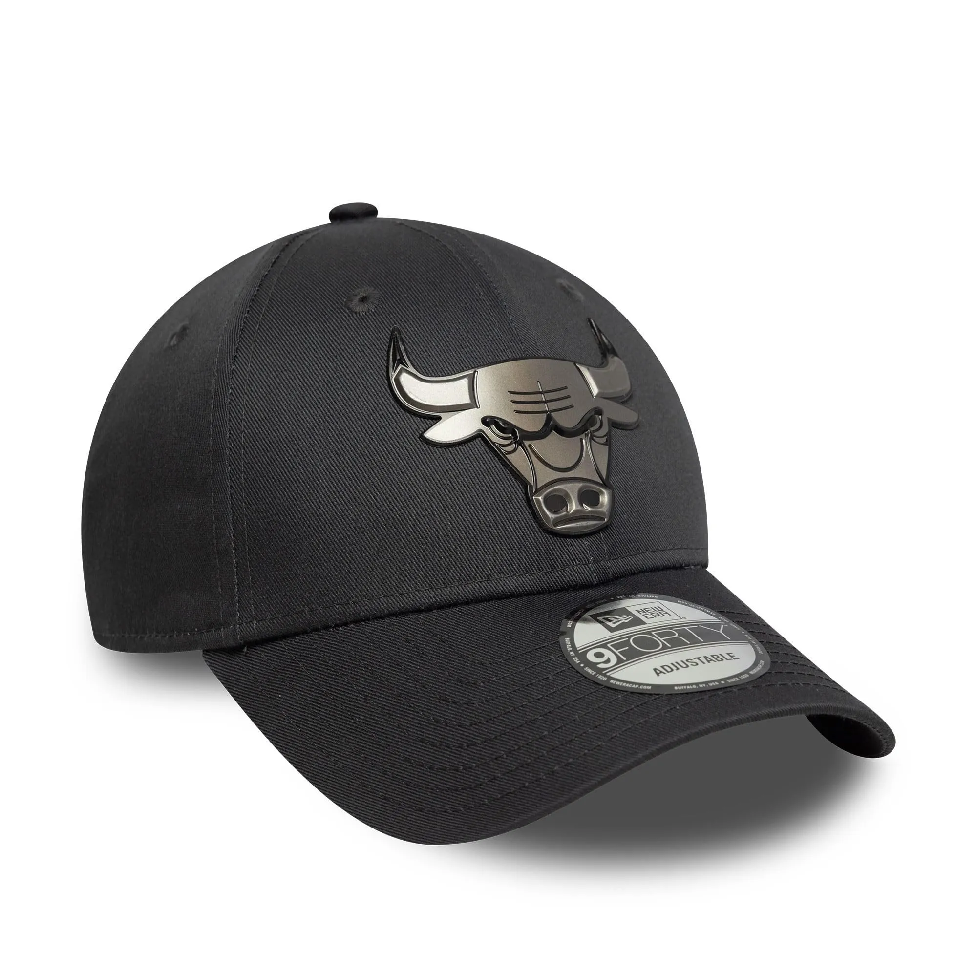 New Era Chicago Bulls NBA Metallic 9Forty Snapback Cap - Dark Grey - immagine 3