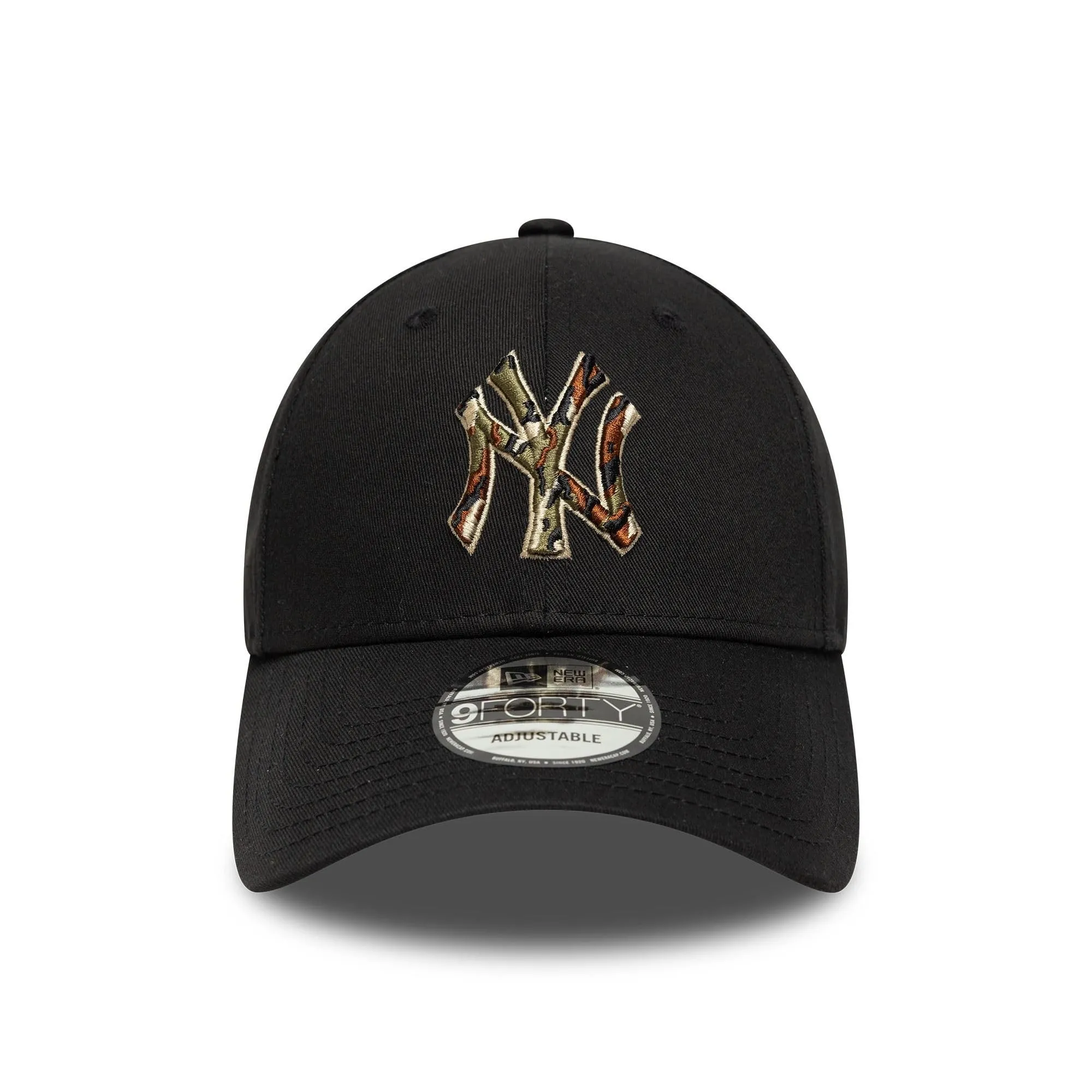 New Era New York Yankees MLB Outline Camo 9Forty Cap - Nero - immagine 2