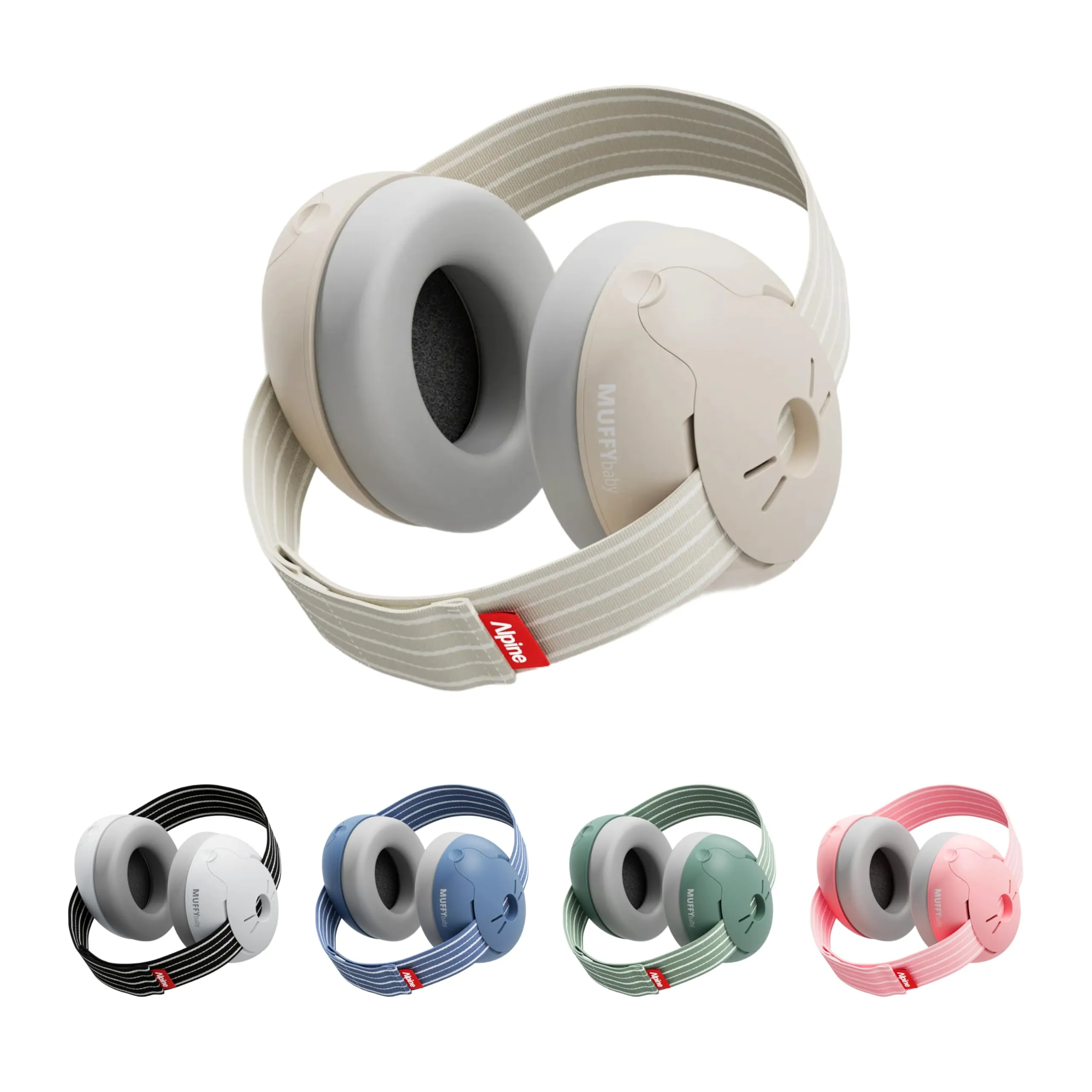 Alpine Muffy Baby Cuffie Antirumore per Neonati e Bambini fino a 36 Mesi - Beige - immagine 1