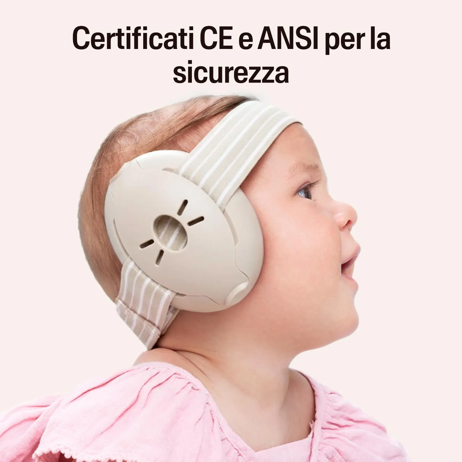 Alpine Muffy Baby Cuffie Antirumore per Neonati e Bambini fino a 36 Mesi - Beige - immagine 6