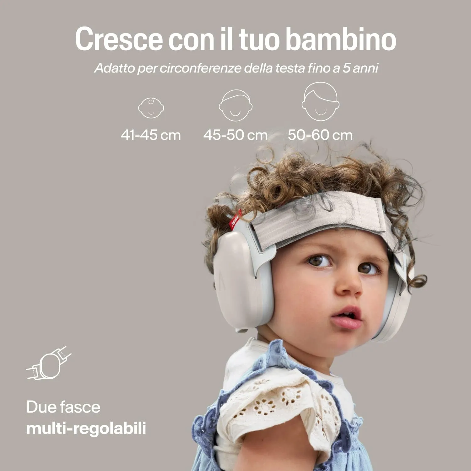 Alpine Muffy Baby Comfort Paraorecchie per Neonati e Bambini, Attenuazione 24 dB, Beige - immagine 7