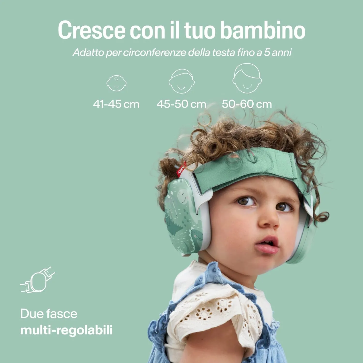 Alpine Muffy Baby Comfort Paraorecchie per Neonati e Bambini, Attenuazione 24 dB, Dinosauri - immagine 7