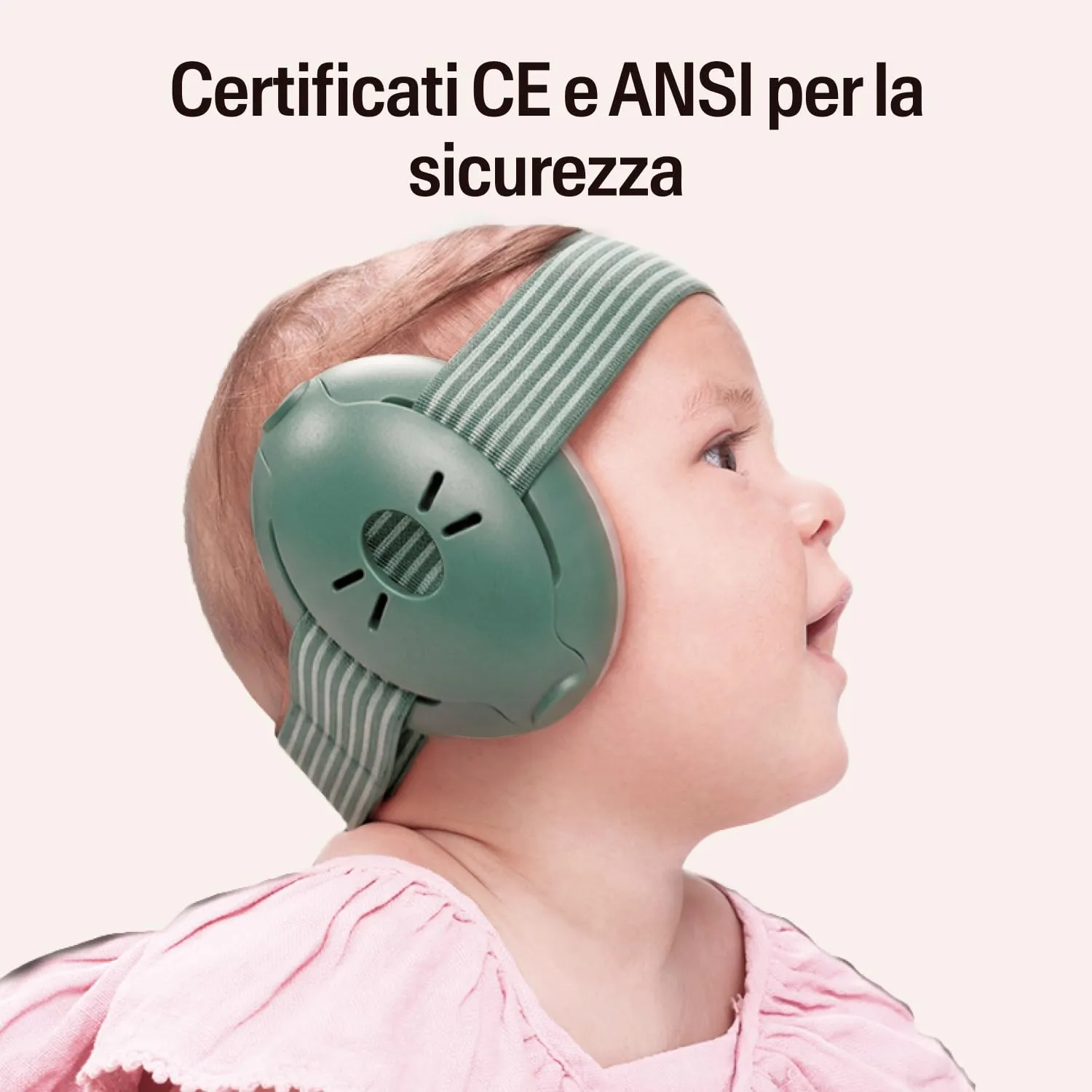 Alpine Muffy Baby Cuffie antirumore per neonati e bambini piccoli fino a 36 mesi - Verde Salvia - immagine 6