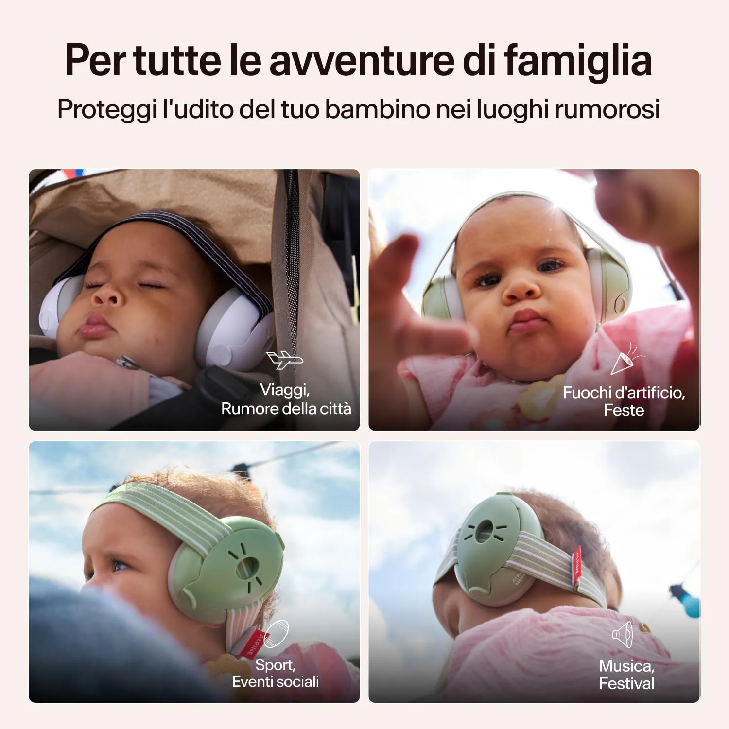 Alpine Muffy Baby Cuffie antirumore per neonati e bambini piccoli fino a 36 mesi, Blu Denim - immagine 8