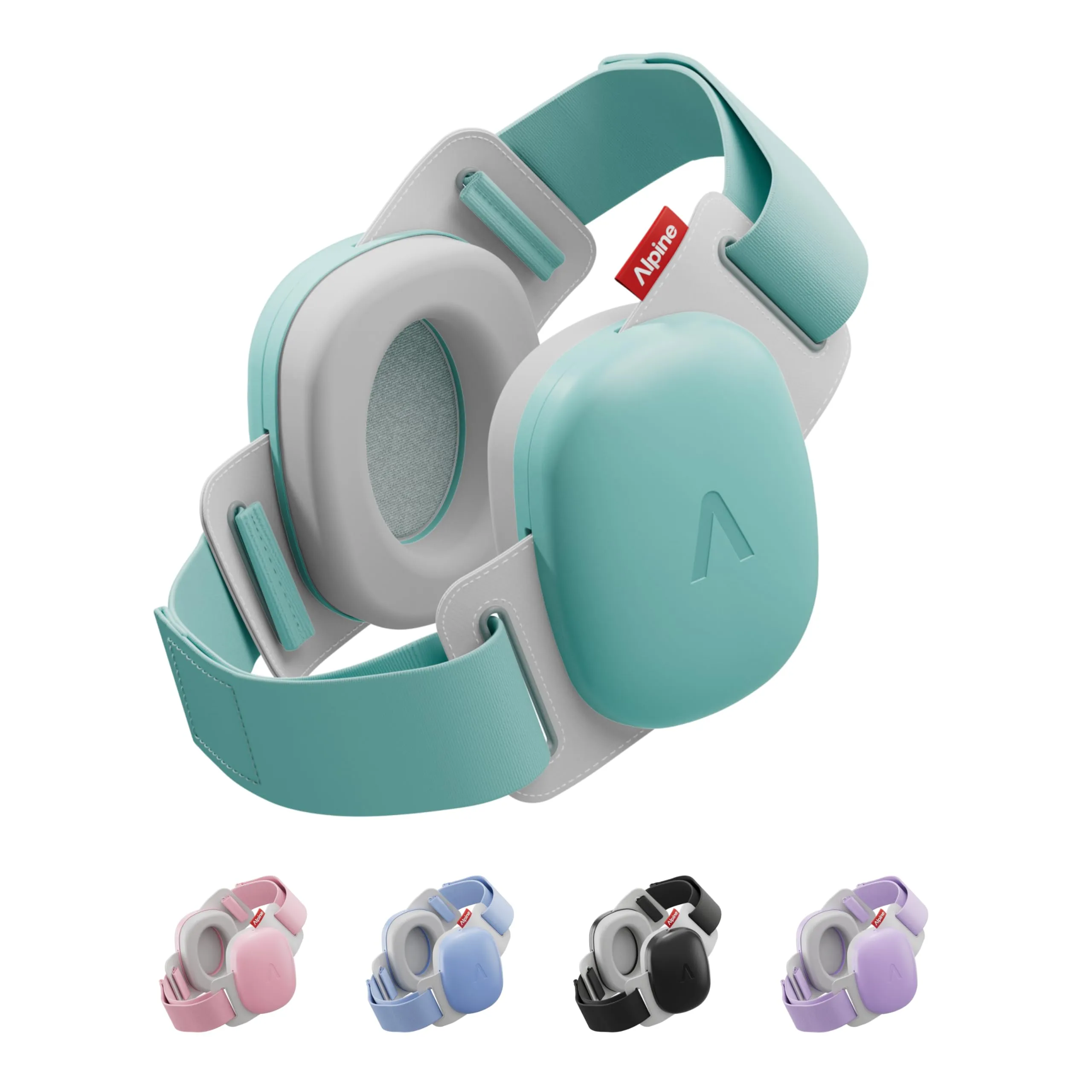 Alpine Muffy Baby Comfort Paraorecchie per Neonati e Bambini, Attenuazione 24 dB, Turchese - immagine 1