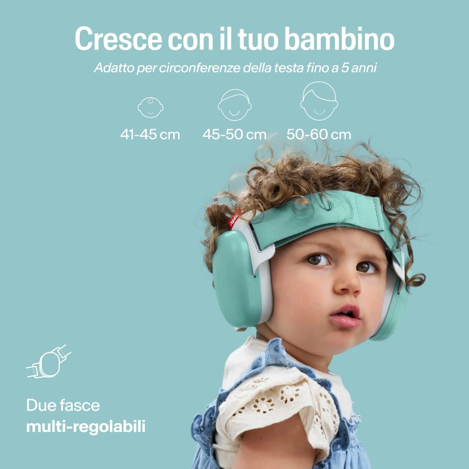 Alpine Muffy Baby Comfort Paraorecchie per Neonati e Bambini, Attenuazione 24 dB, Turchese - immagine 7