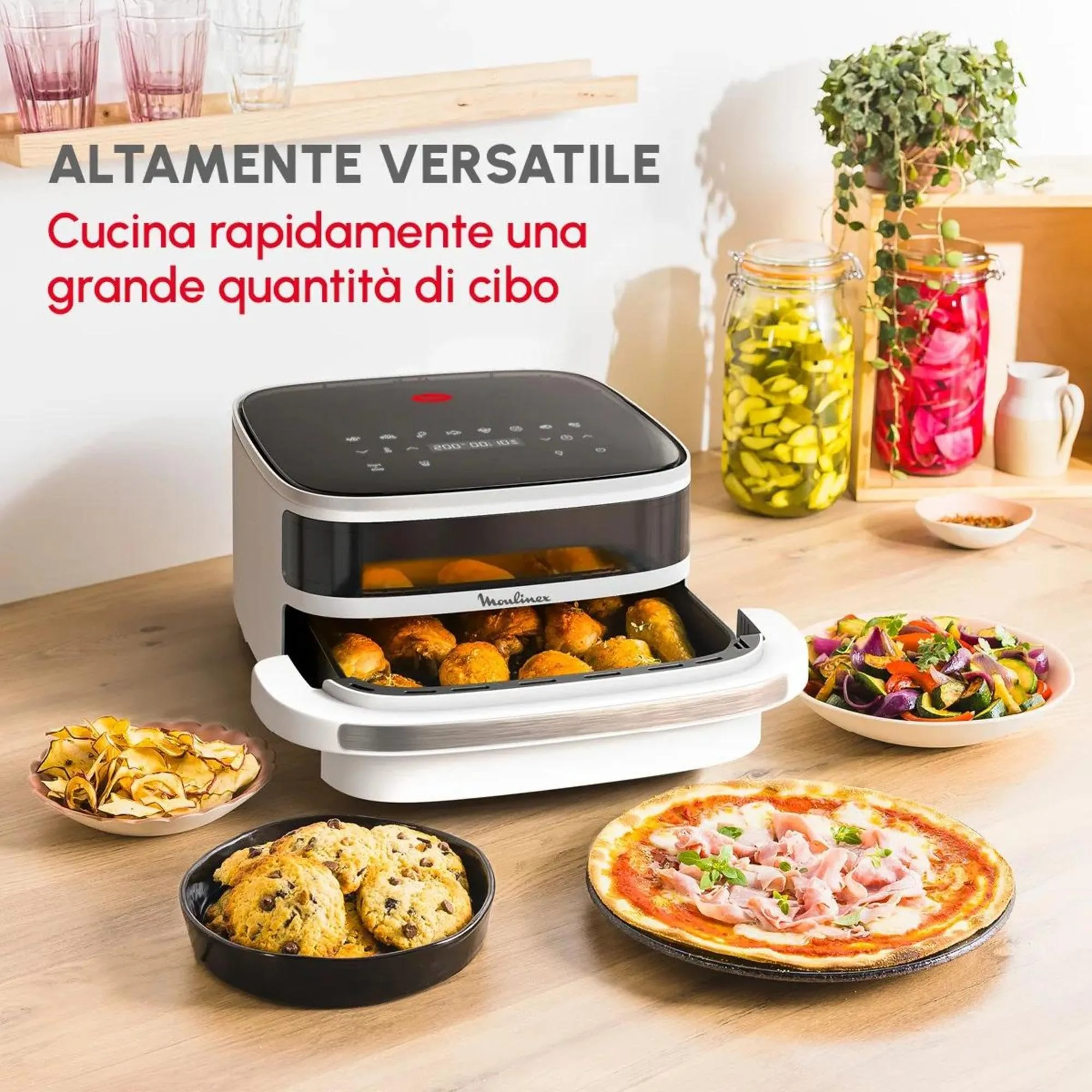 Moulinex Easy Fry XL Surface Friggitrice ad Aria AL4001 Bianco - immagine 2