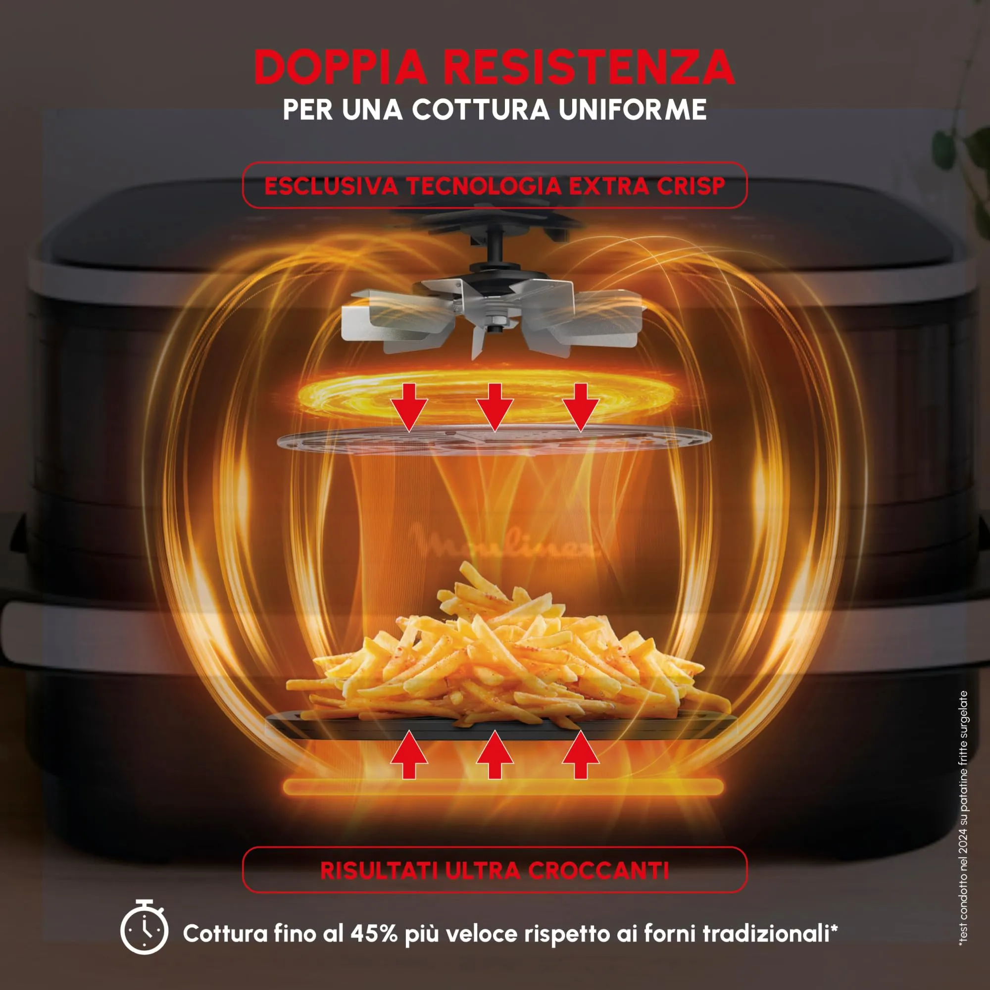 Moulinex Easy Fry XL Surface Friggitrice ad Aria AL4001 Bianco - immagine 5