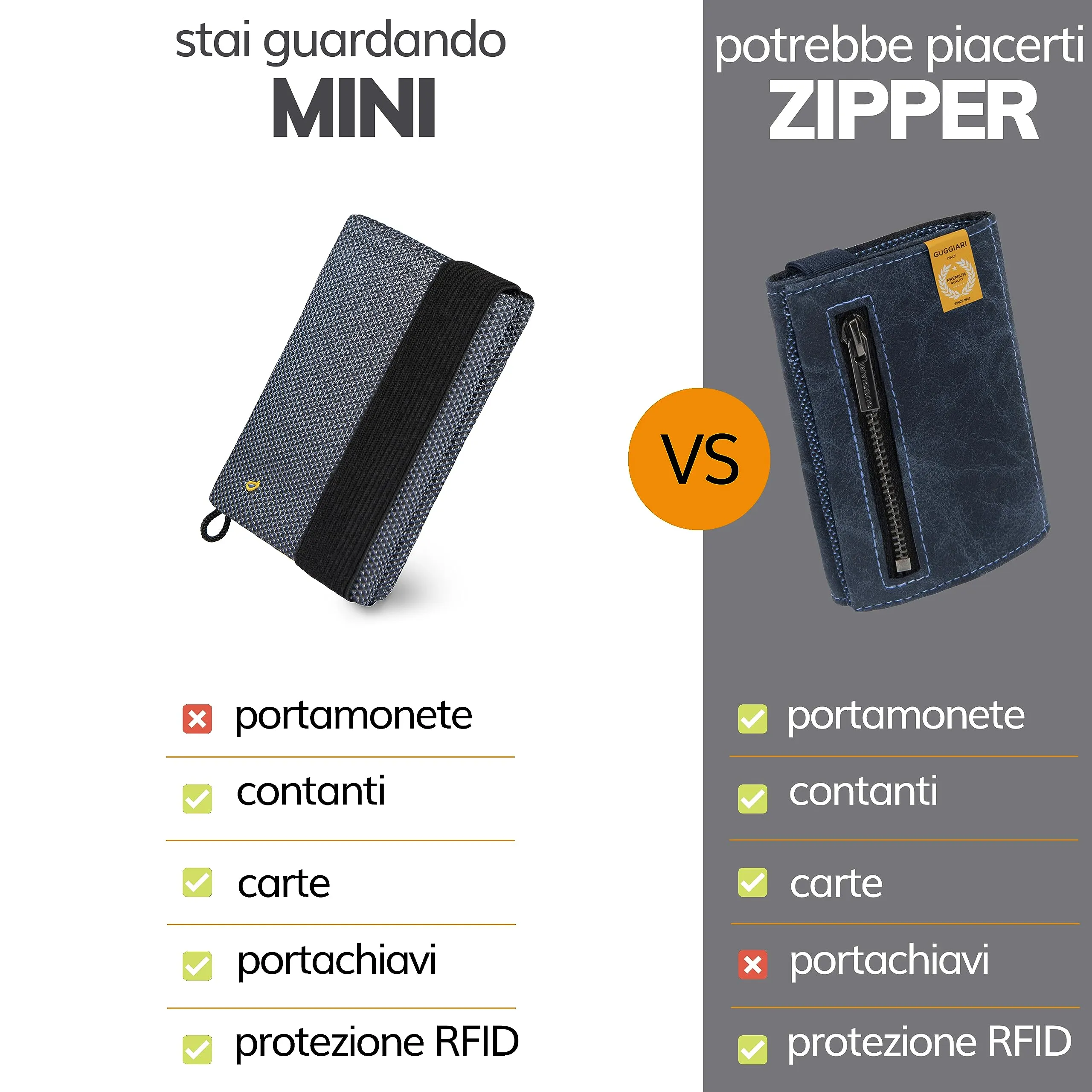 Guggiari Portafoglio Uomo Slim con Protezione RFID - Oxford - immagine 2