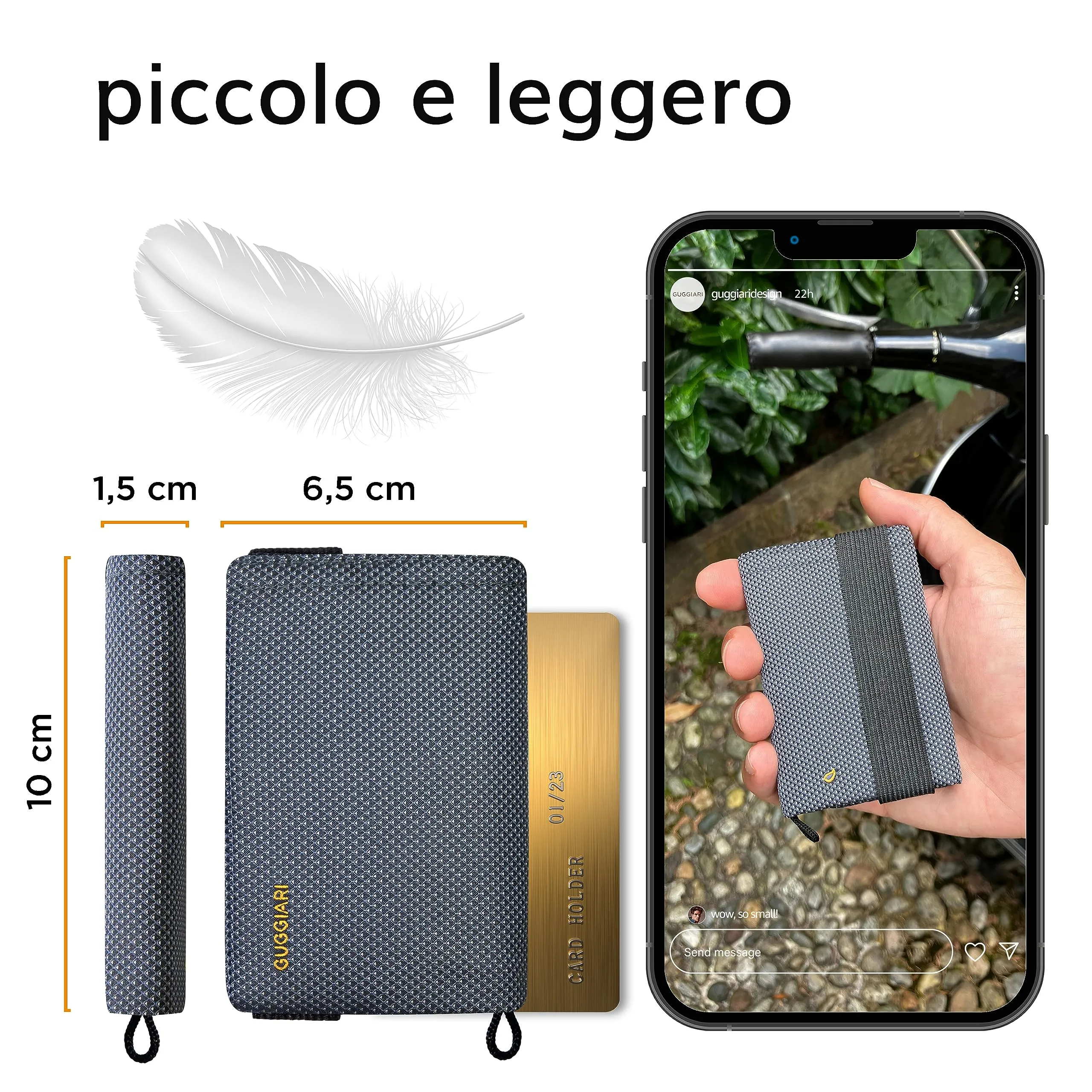 Guggiari Portafoglio Uomo Slim con Protezione RFID - Oxford - immagine 3