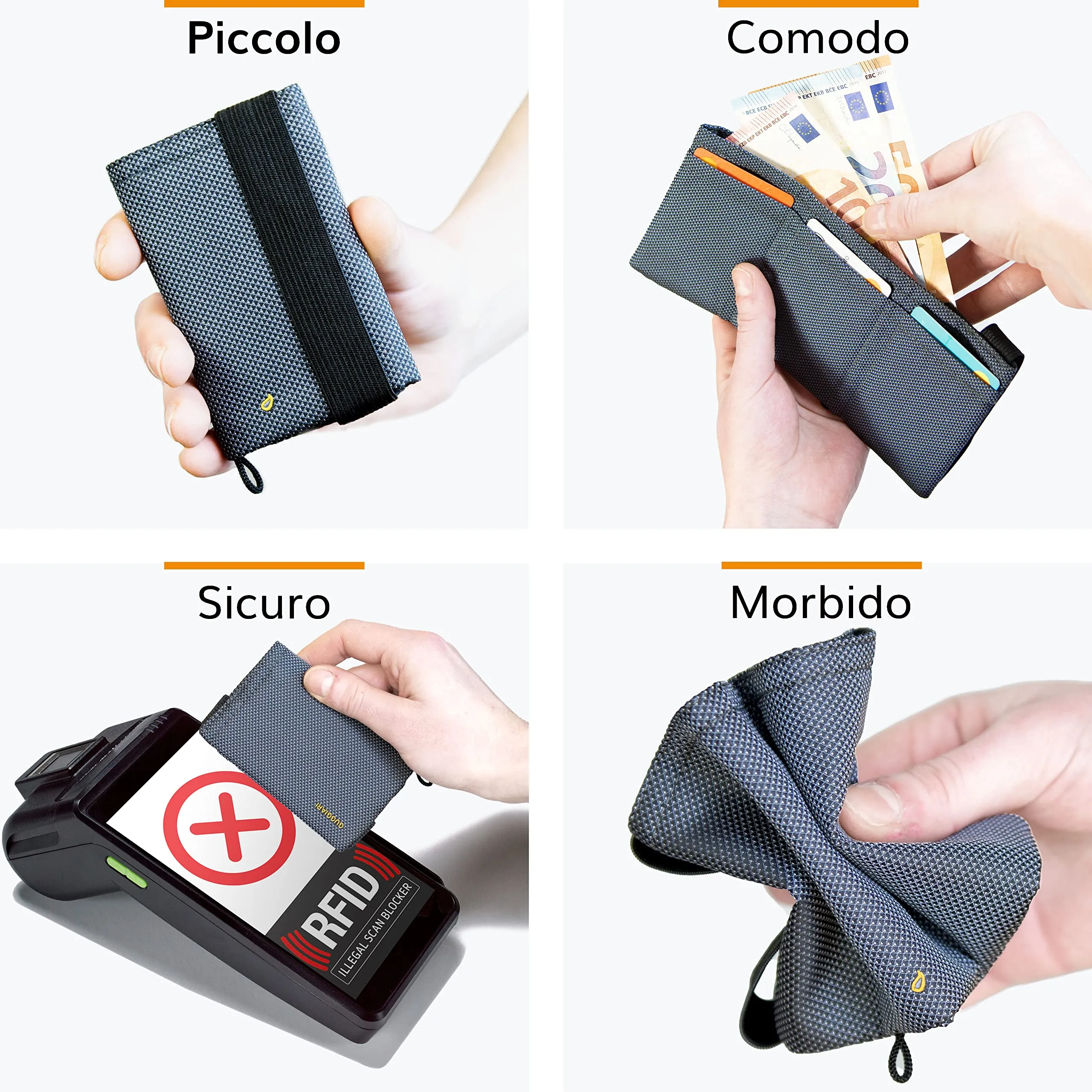 Guggiari Portafoglio Uomo Slim con Protezione RFID - Oxford - immagine 5
