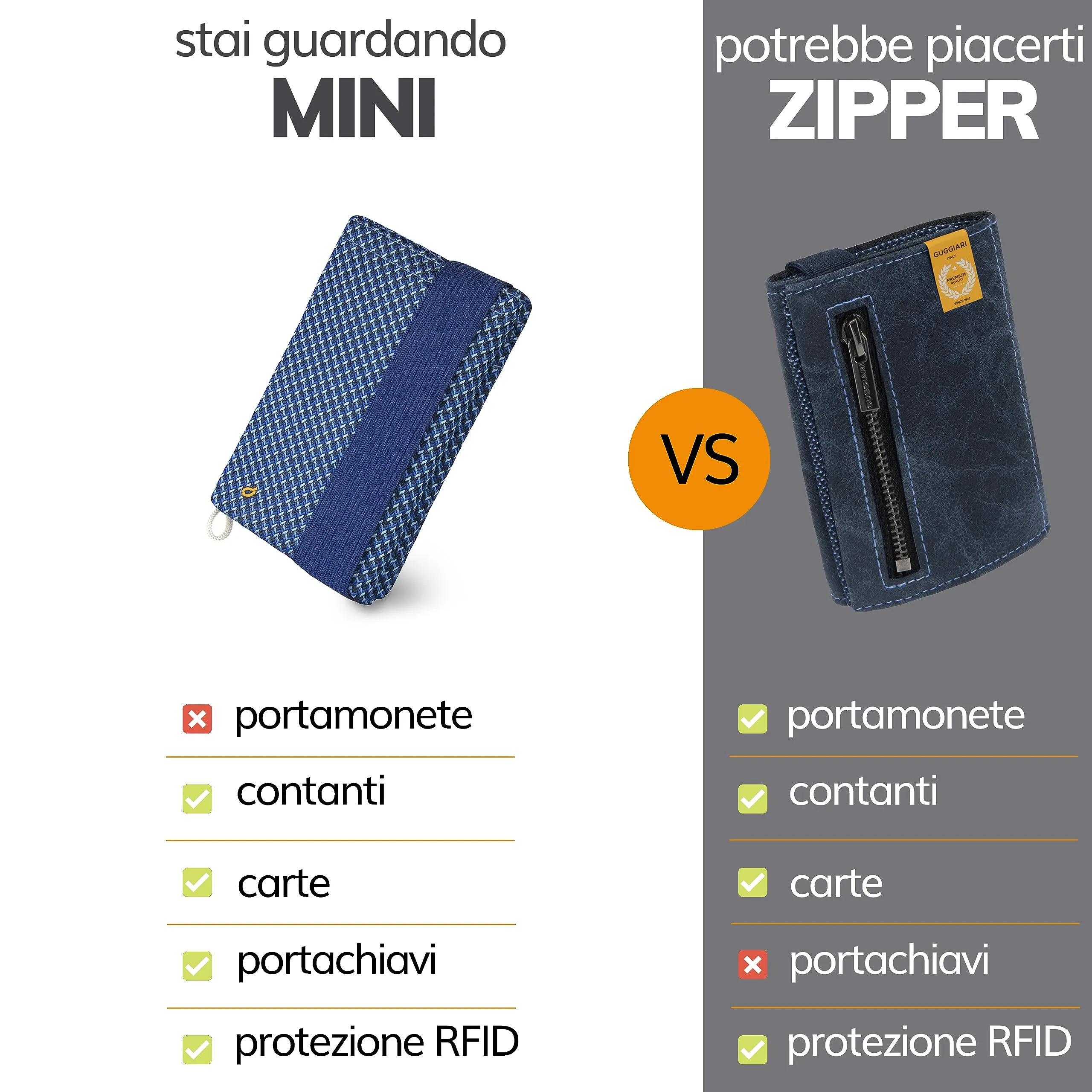Guggiari Portafoglio Uomo Slim con Protezione RFID - immagine 2