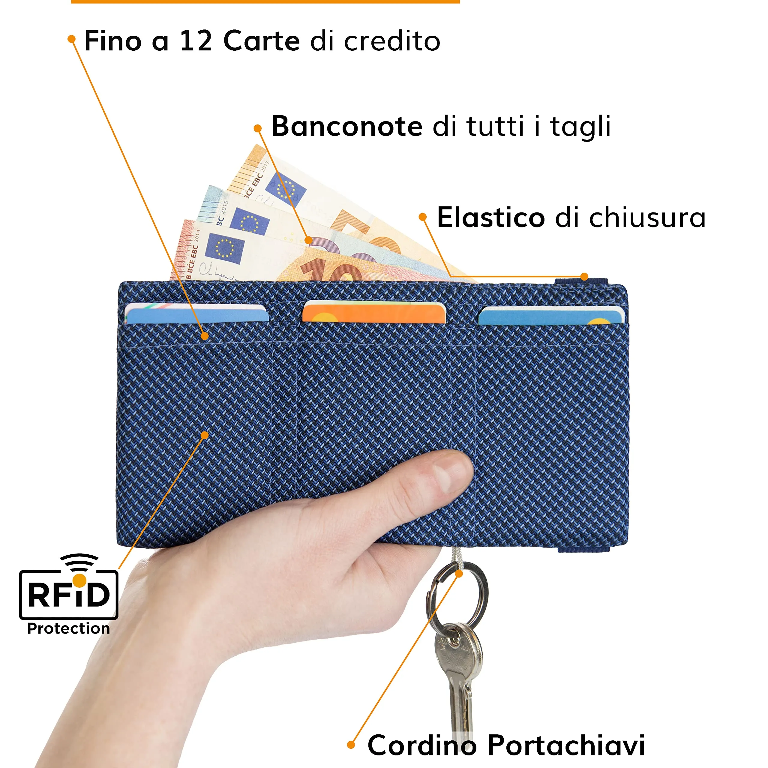 Guggiari Portafoglio Uomo Slim con Protezione RFID - immagine 4