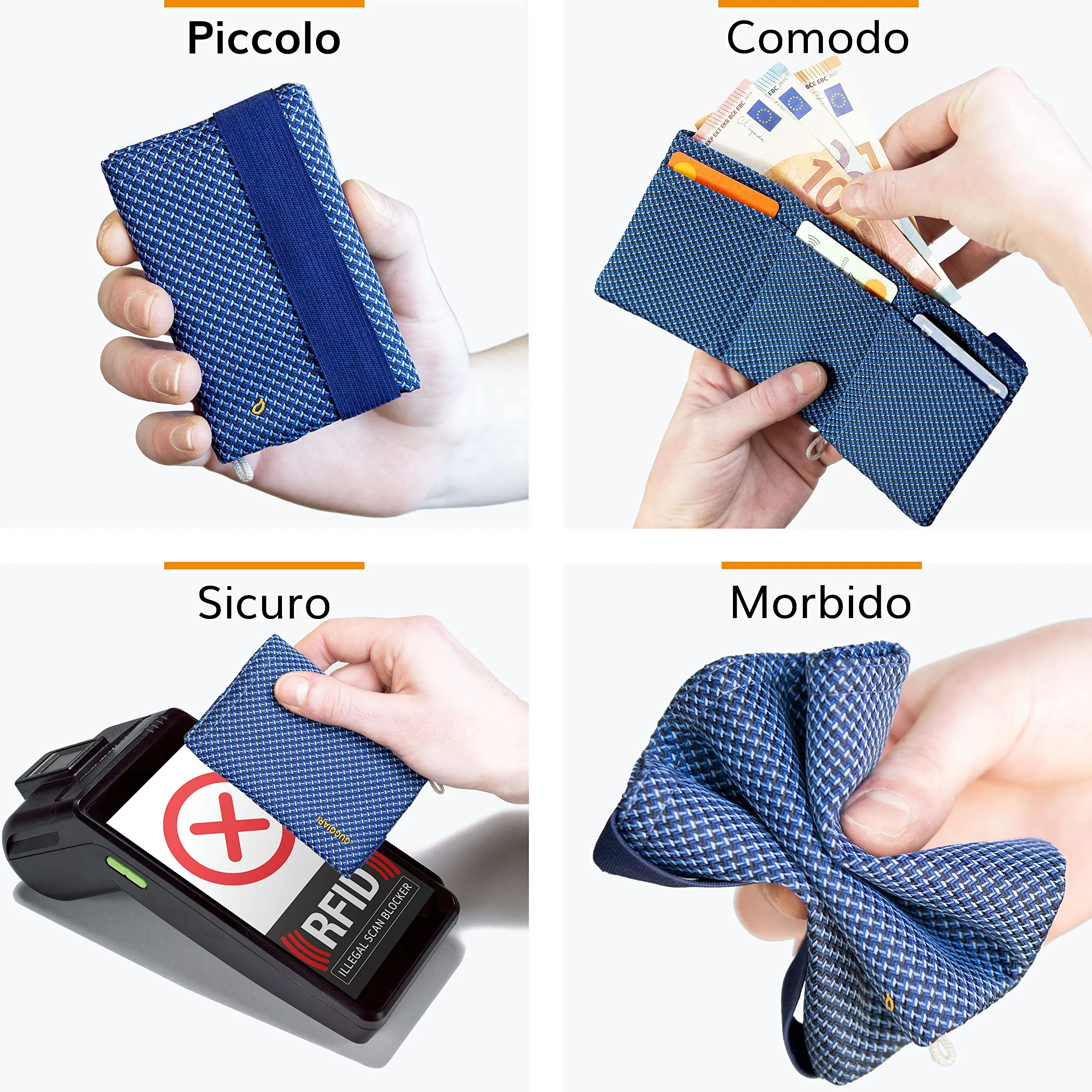 Guggiari Portafoglio Uomo Slim con Protezione RFID - immagine 5