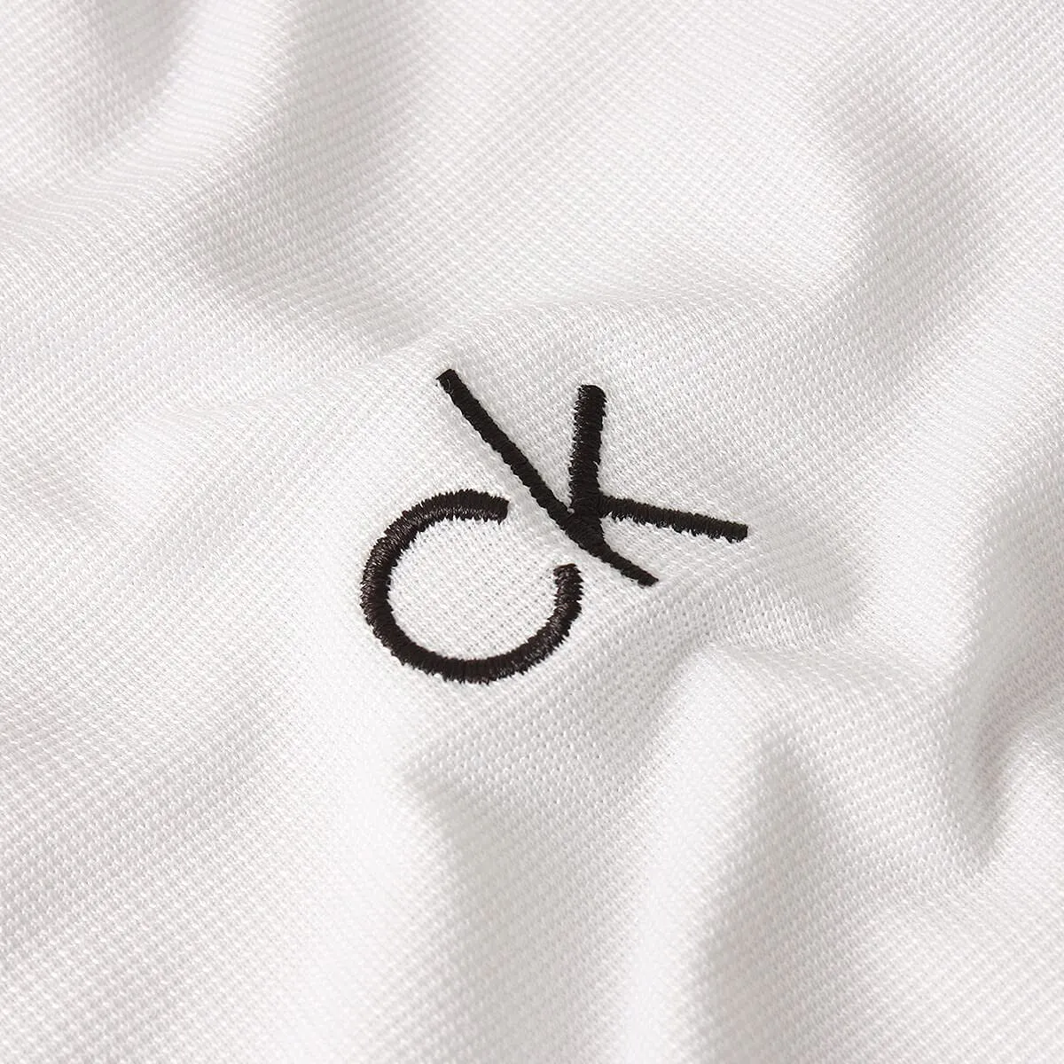 Calvin Klein Central Eco Light Wicking Men's Golf Polo - White - S - immagine 5