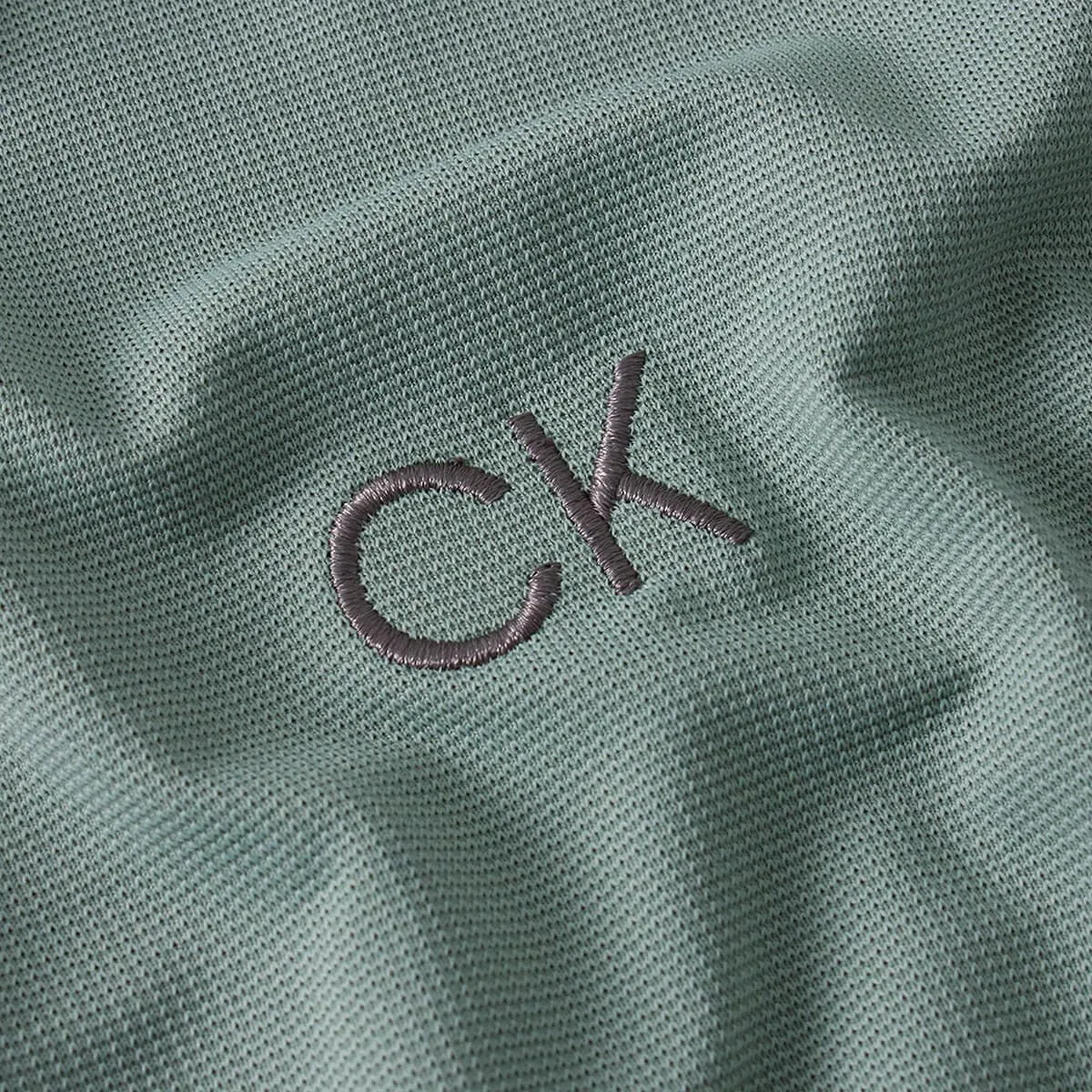 Calvin Klein Central Eco Light Wicking Polo Golf - Sage - 4XL - immagine 5