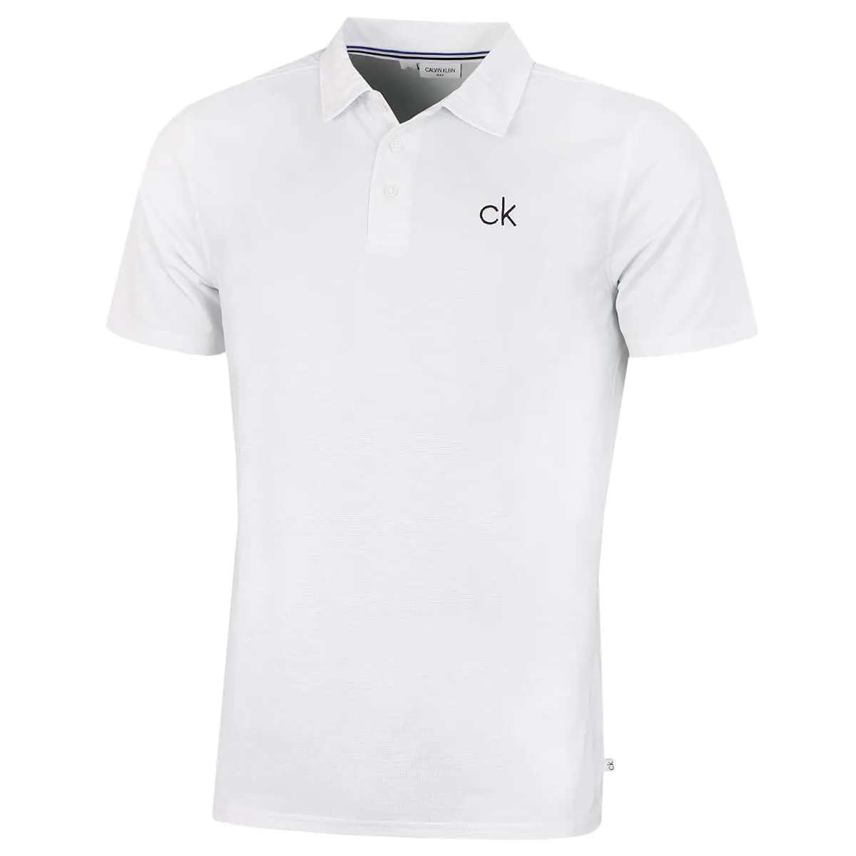 Calvin Klein Central Eco Light Wicking Golf Polo - White - L - immagine 1