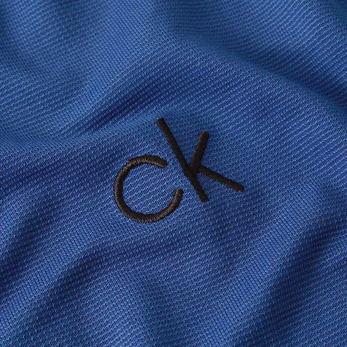 Calvin Klein Central Eco Light Wicking Men's Golf Polo - Royal - L - immagine 5