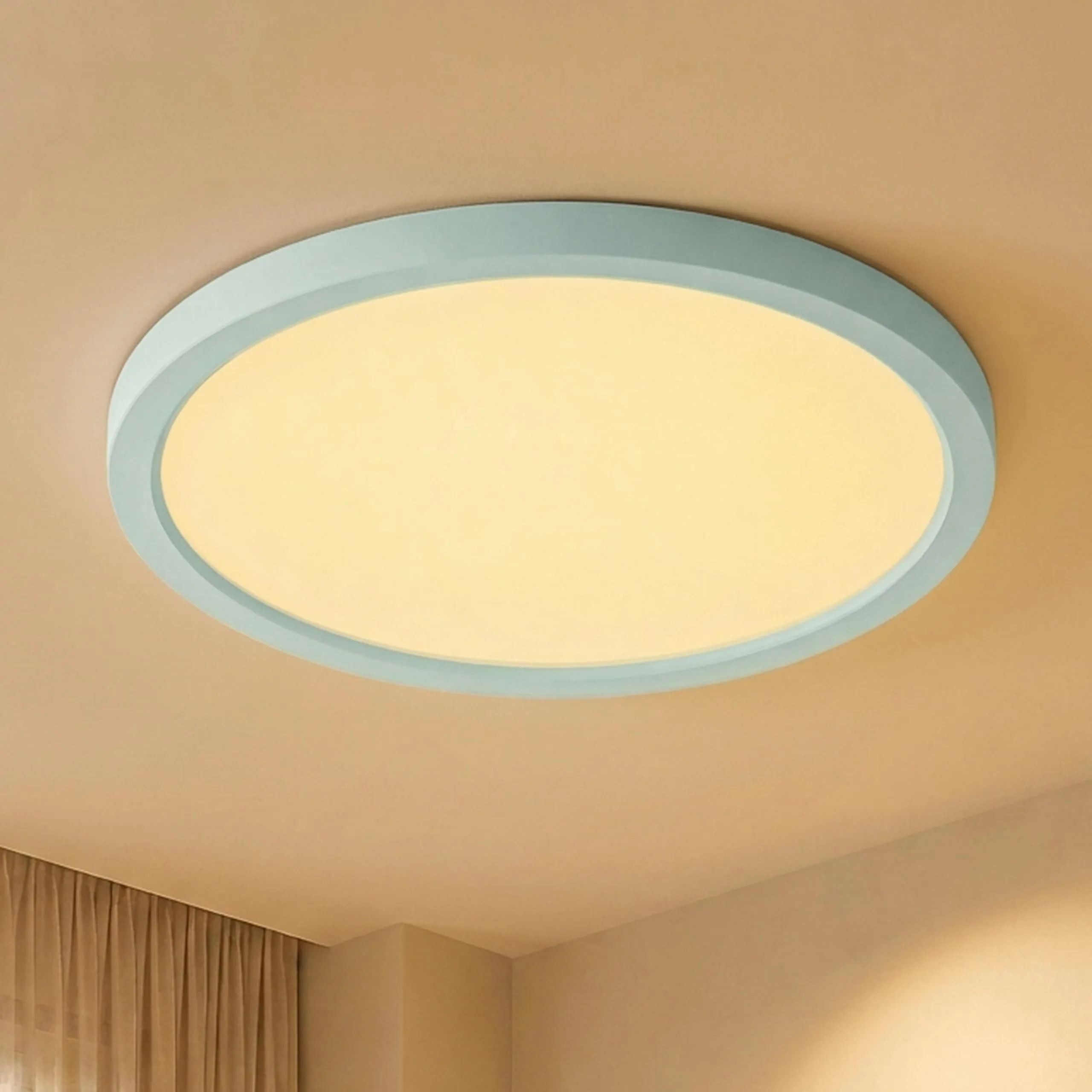 LQWELL Plafoniera LED Ultra Sottile Blu 22cm 18W 3000K - immagine 1