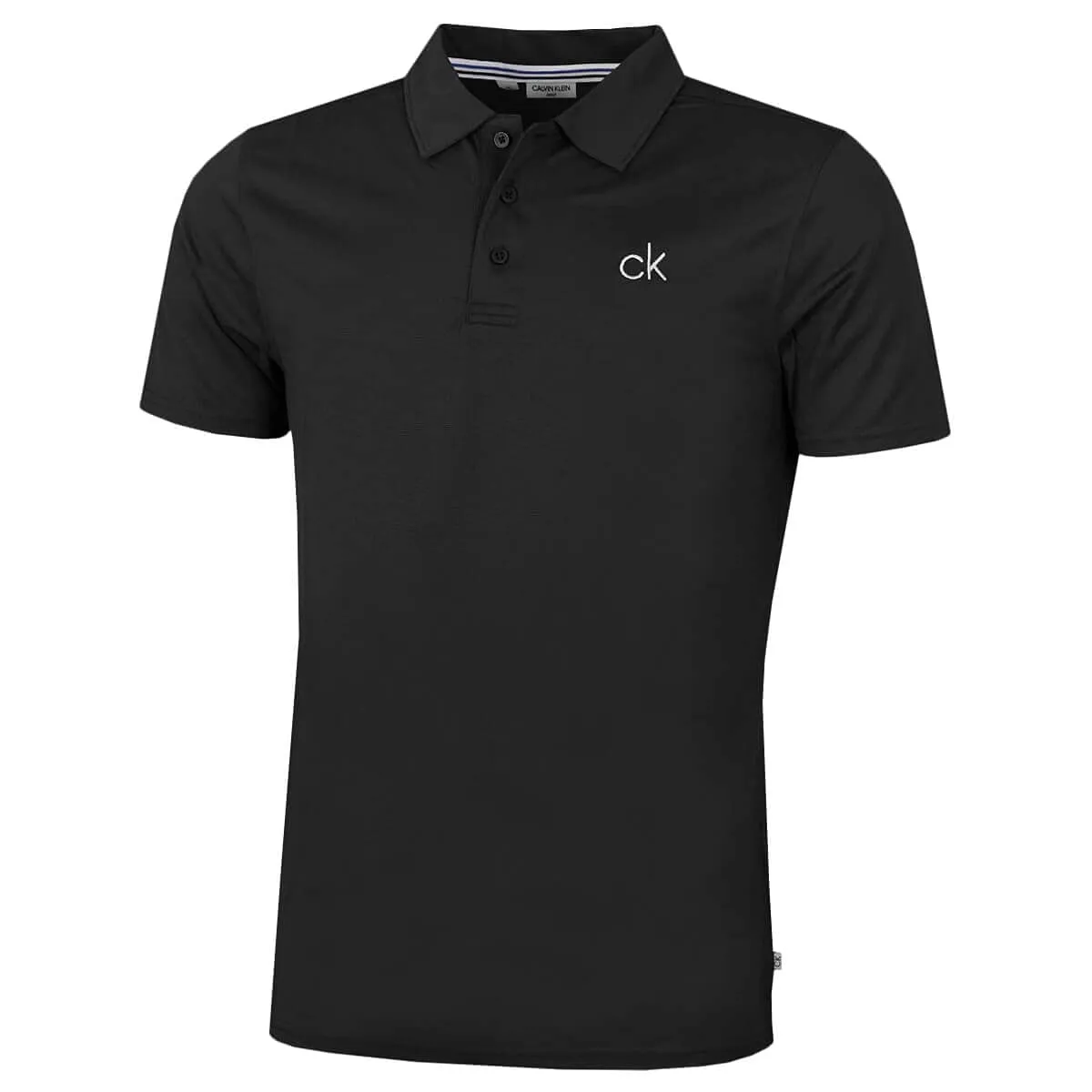 Calvin Klein Central Eco Light Wicking Men's Golf Polo - Nero - M - immagine 1