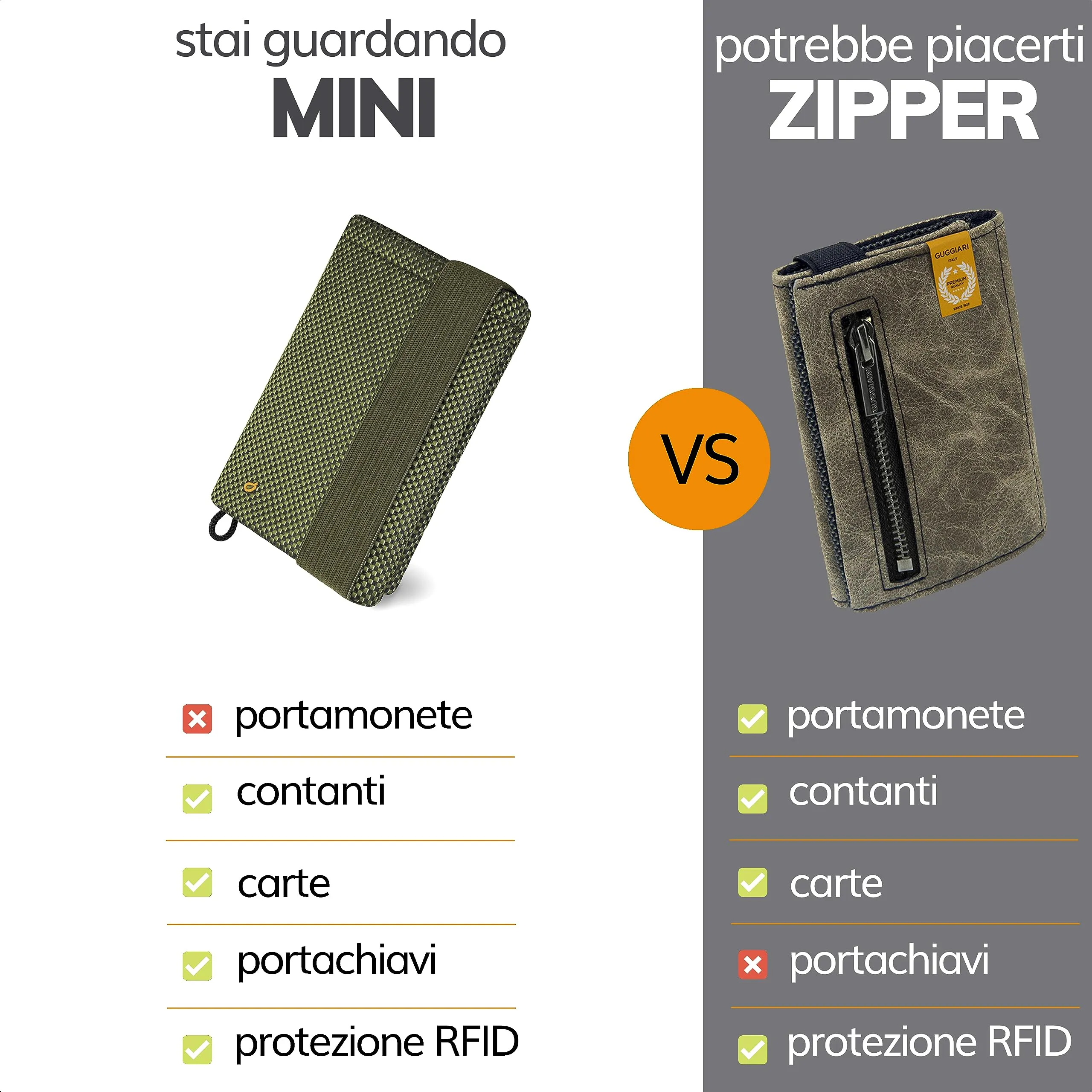 Guggiari Portafoglio Uomo Slim con Protezione RFID - Green - immagine 2