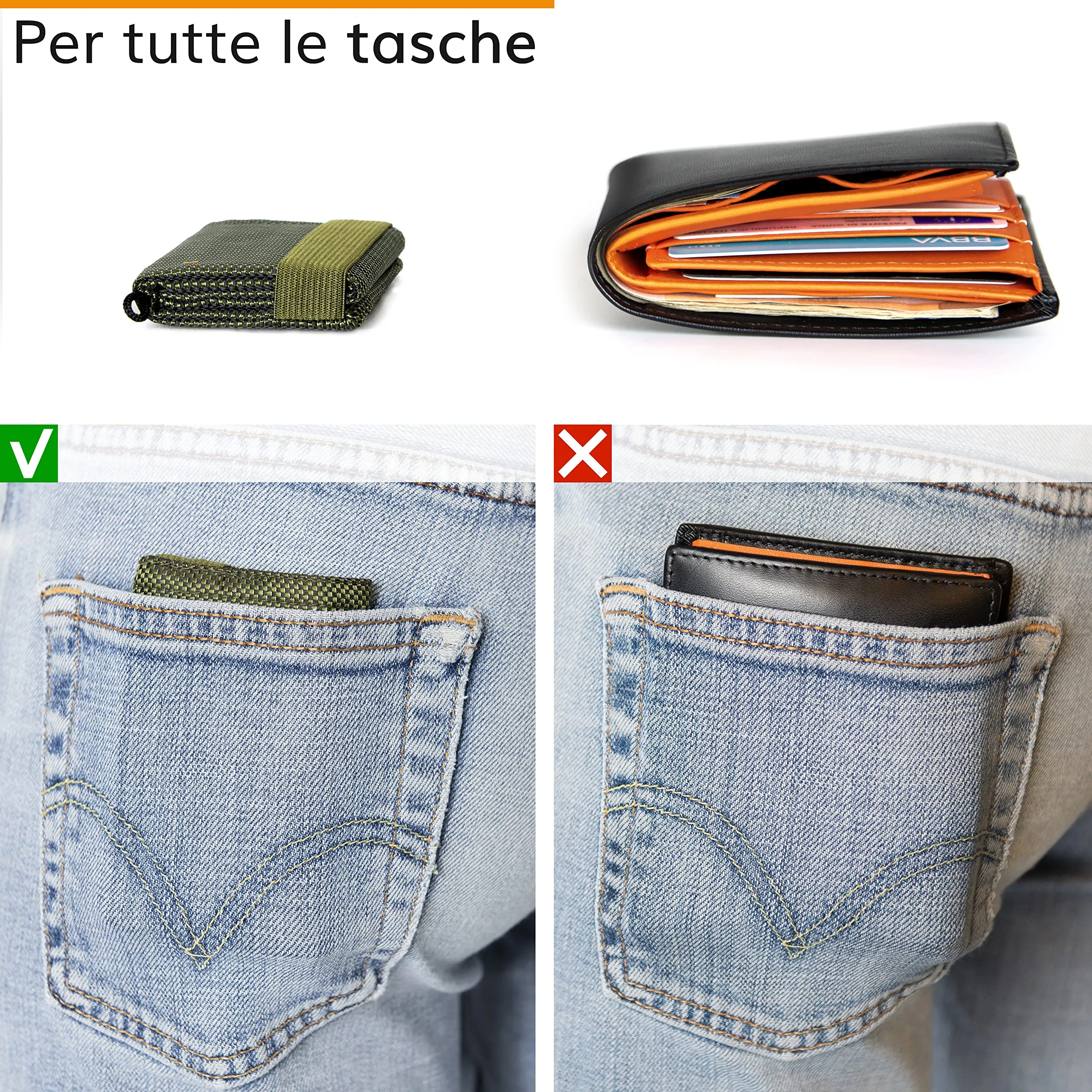 Guggiari Portafoglio Uomo Slim con Protezione RFID - Green - immagine 6
