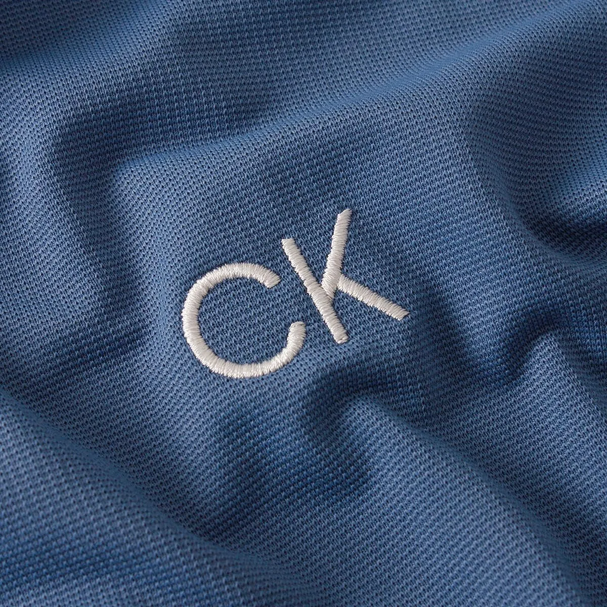 Calvin Klein Central Eco Light Wicking Polo Golf - Denim Blue - XL - immagine 5