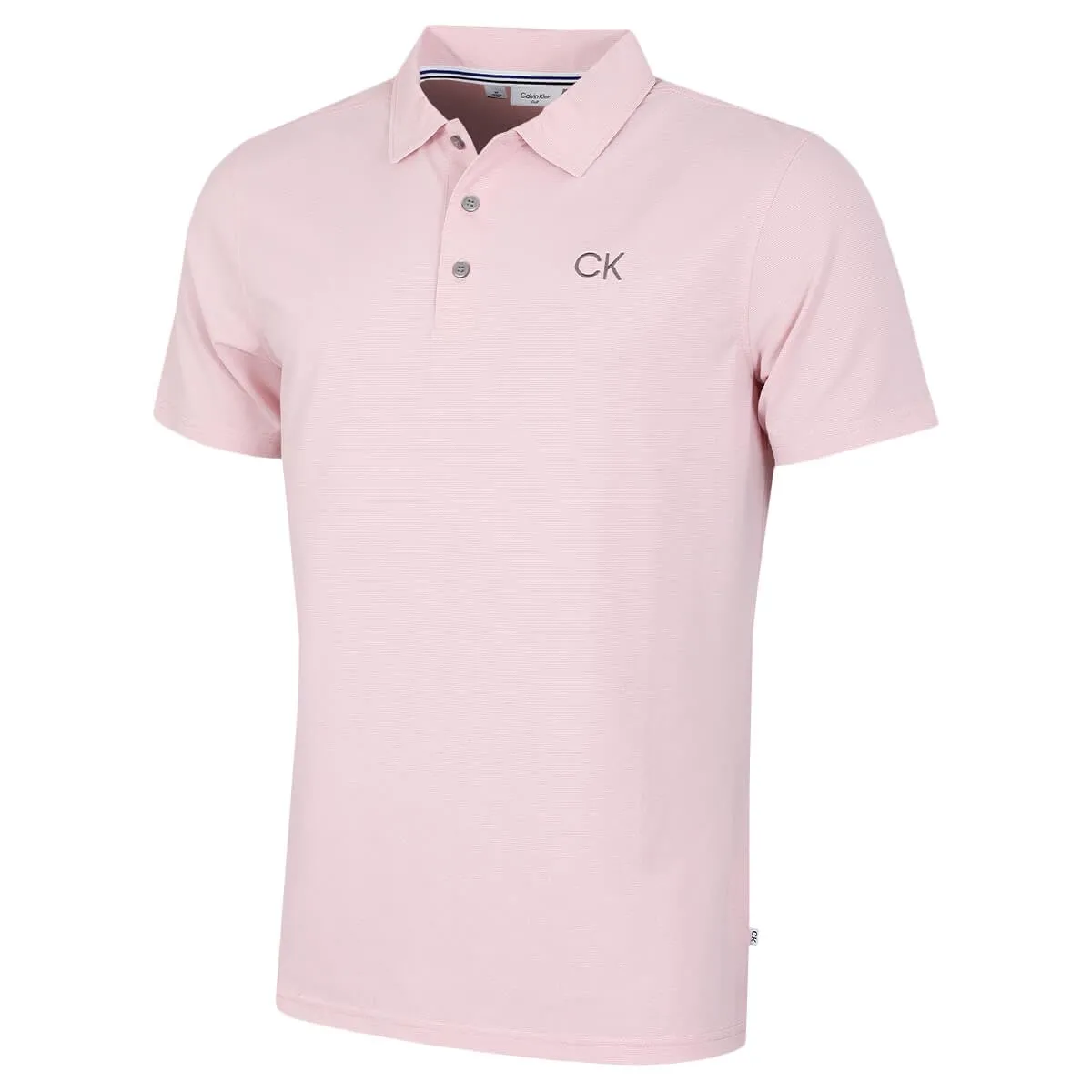 Calvin Klein Central Eco Light Wicking Men's Golf Polo - Baby Pink - 5XL - immagine 1
