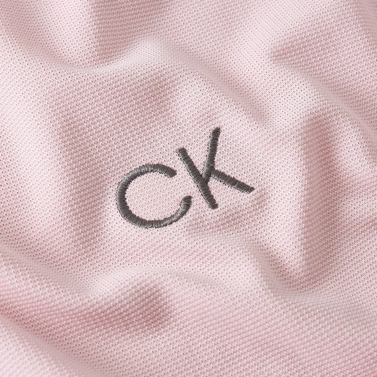 Calvin Klein Central Eco Light Wicking Polo Golf - Baby Pink - 4XL - immagine 5