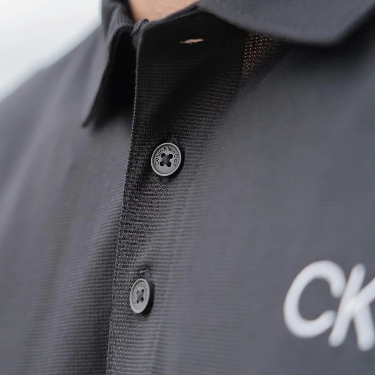 Calvin Klein Central Eco Light Wicking Men's Golf Polo - Nero - 5XL - immagine 6