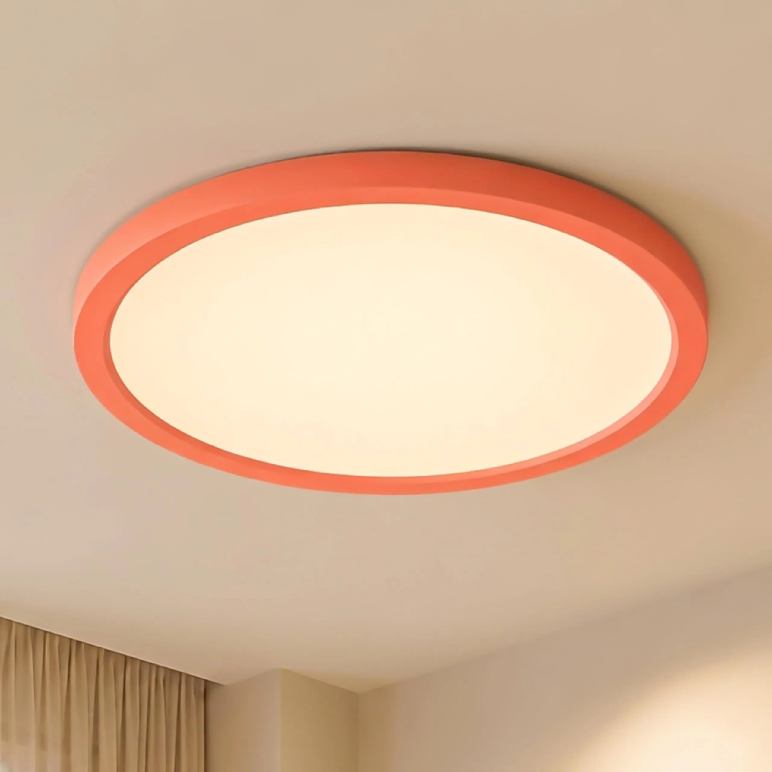 LQWELL Plafoniera LED Ultra Sottile Rosa 30cm 23W 4000K - immagine 1
