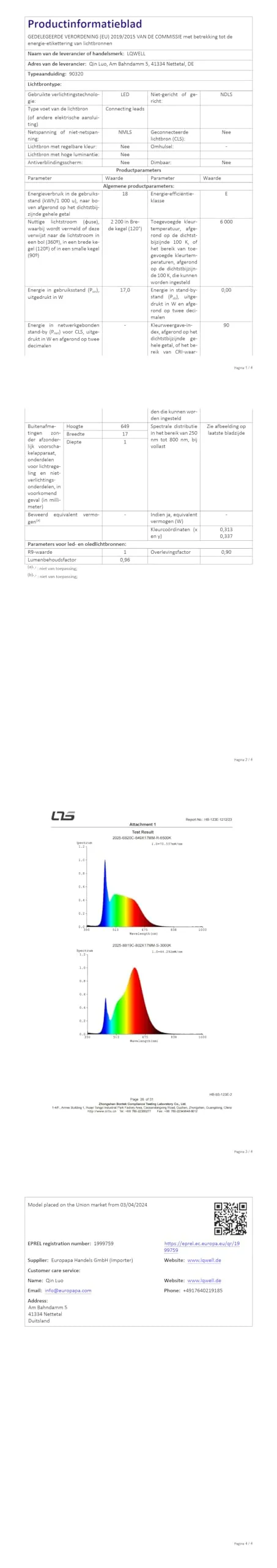 LQWELL Plafoniera LED Ultra Sottile Viola 22cm 18W 6000K (Confezione da 2) - immagine 15