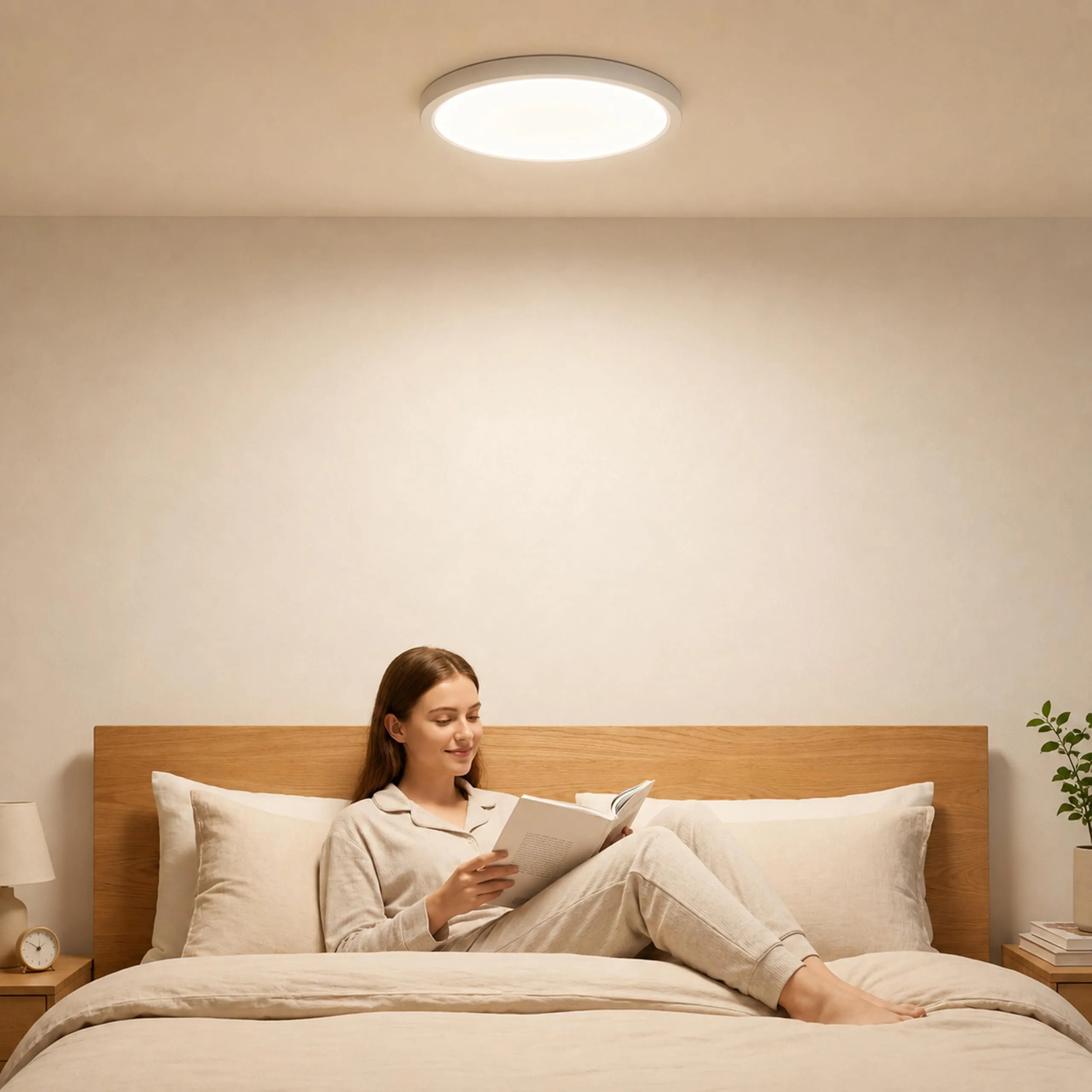 LQWELL Plafoniera LED Ultra Sottile Blu 22cm 18W 4000K, Confezione da 2 - immagine 8
