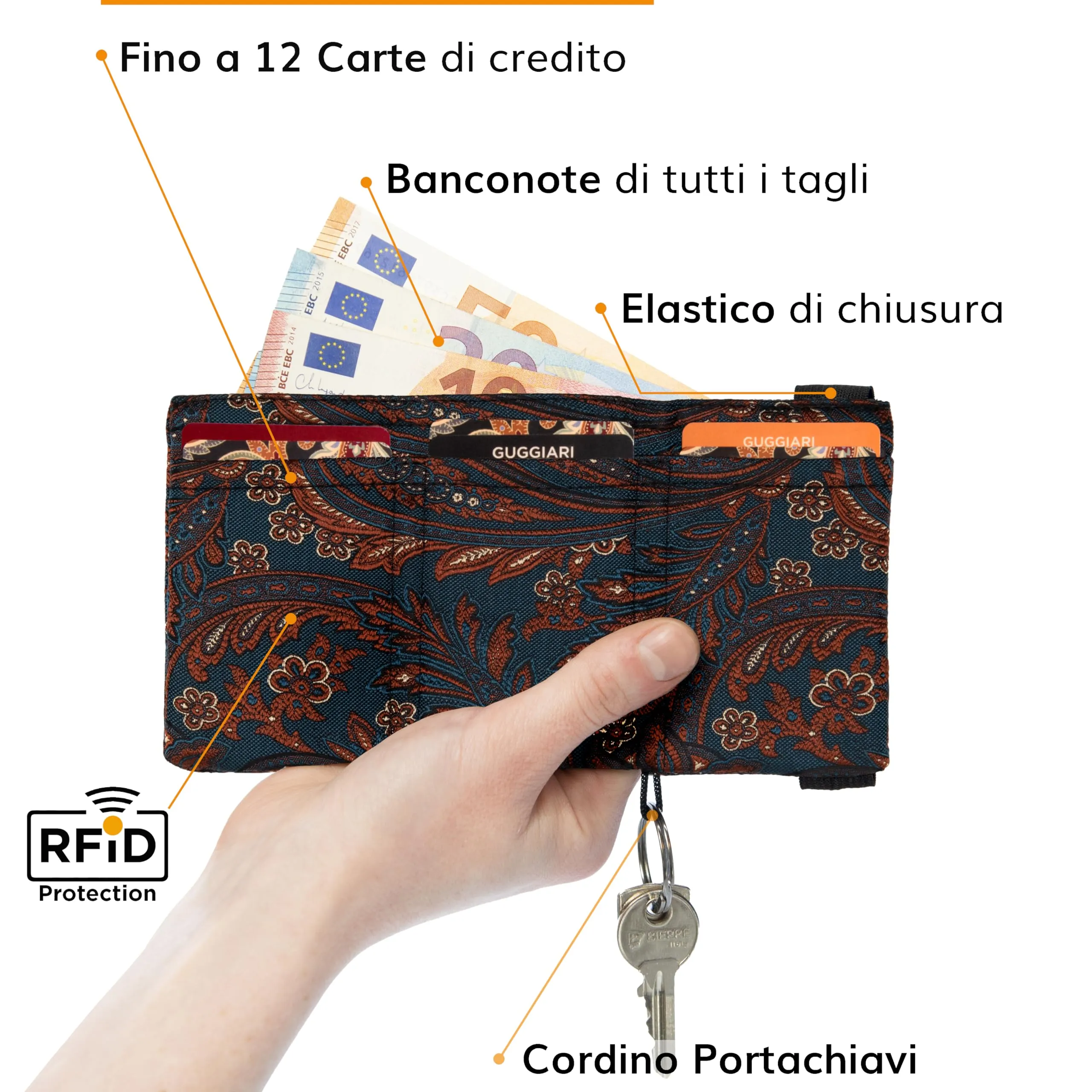 Guggiari Portafoglio Uomo Slim con Protezione RFID - immagine 4