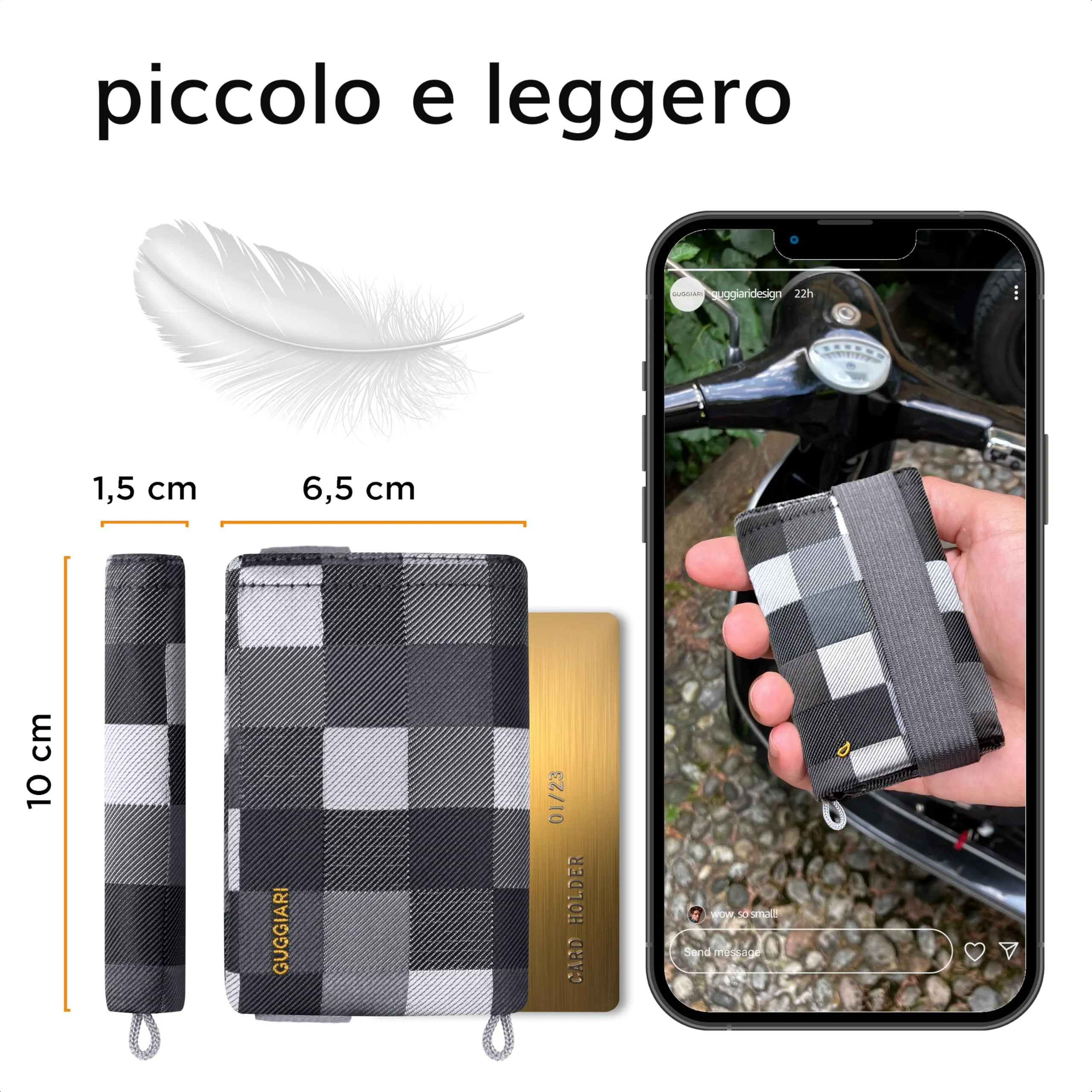 Guggiari Portafoglio Uomo Slim con Protezione RFID - Pixel - immagine 3