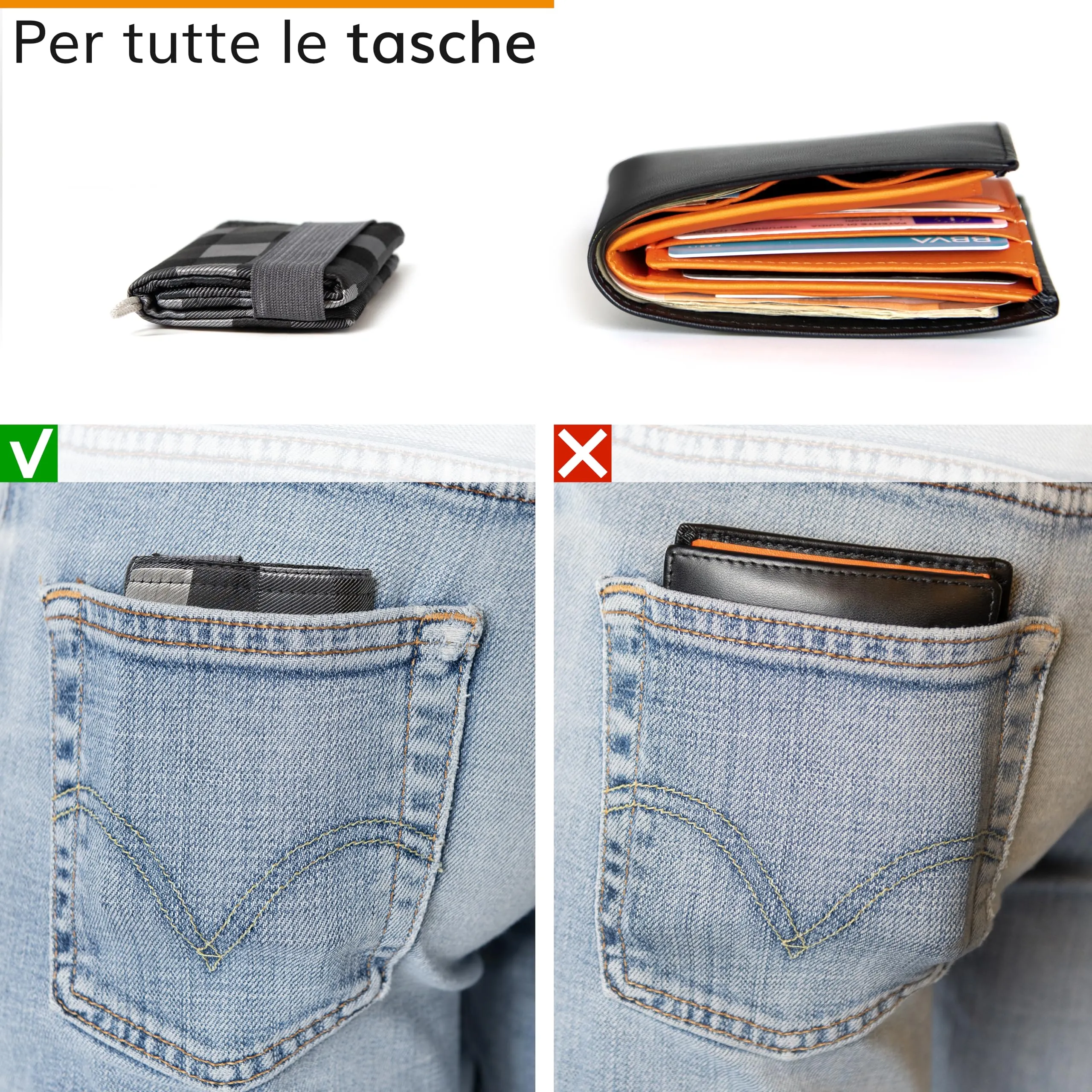 Guggiari Portafoglio Uomo Slim con Protezione RFID - Pixel - immagine 5